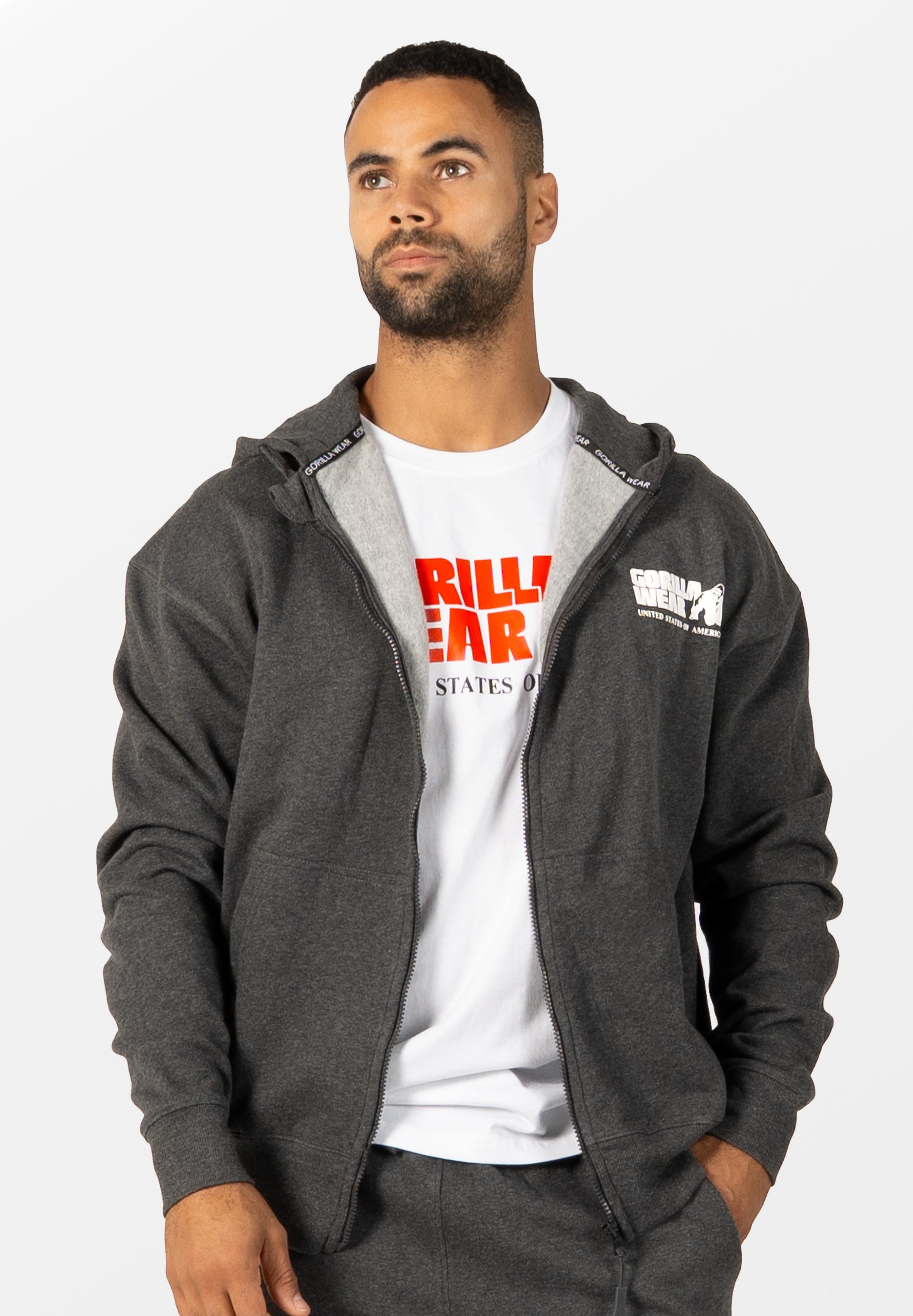 Gorilla Wear Classic Oversized Zipped Hoodie - Kaikki värit