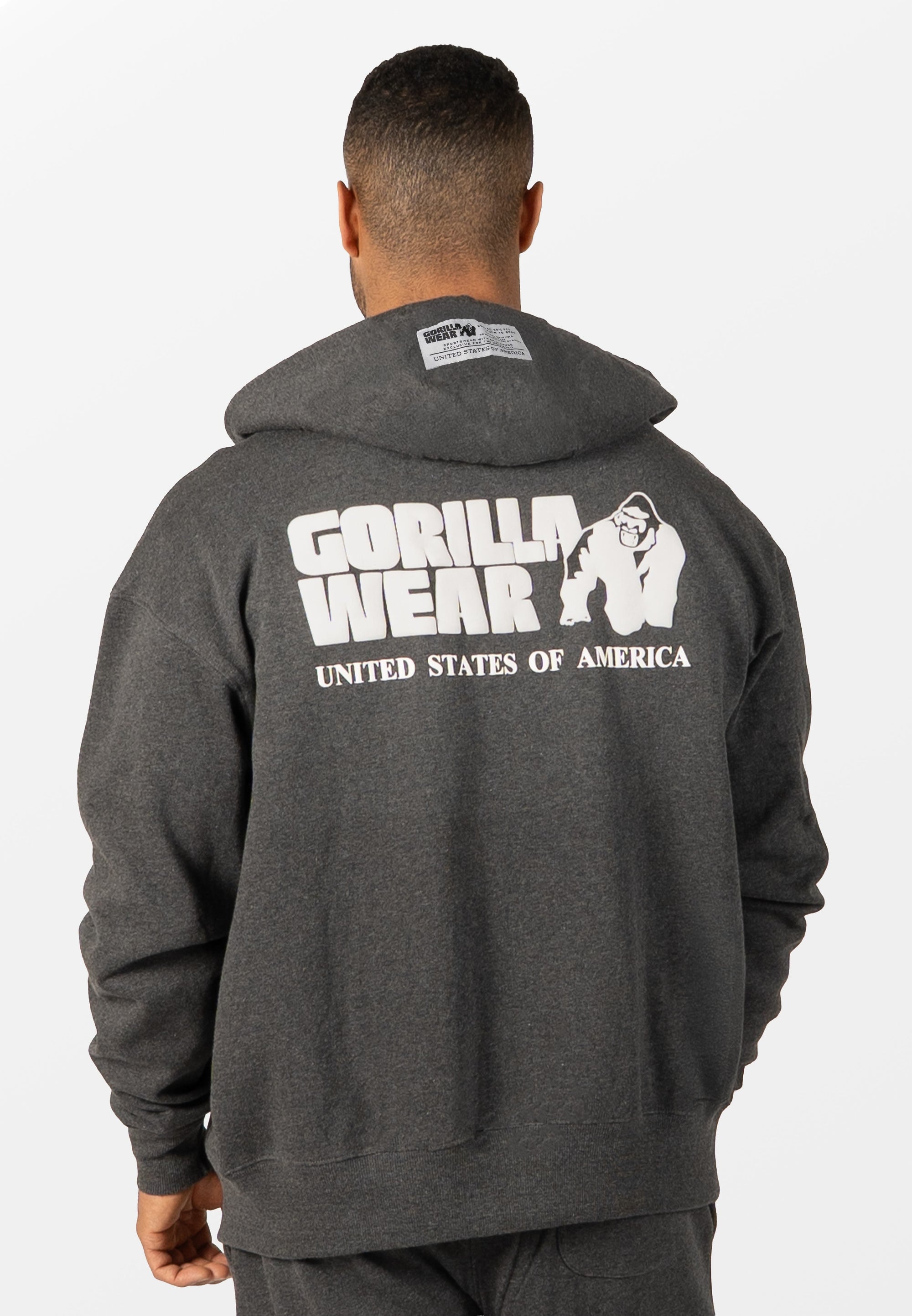 Gorilla Wear Classic Oversized Zipped Hoodie - Kaikki värit