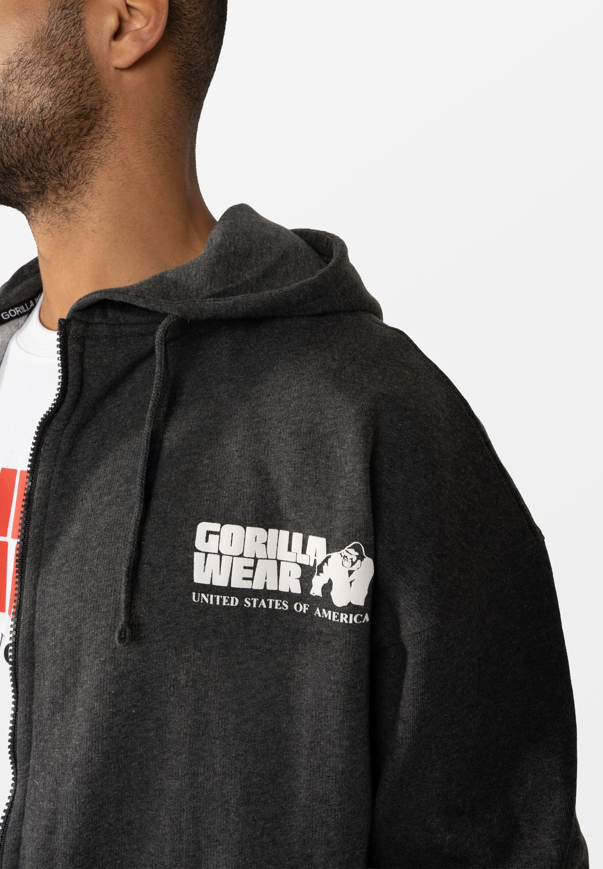 Gorilla Wear Classic Oversized Zipped Hoodie - Kaikki värit