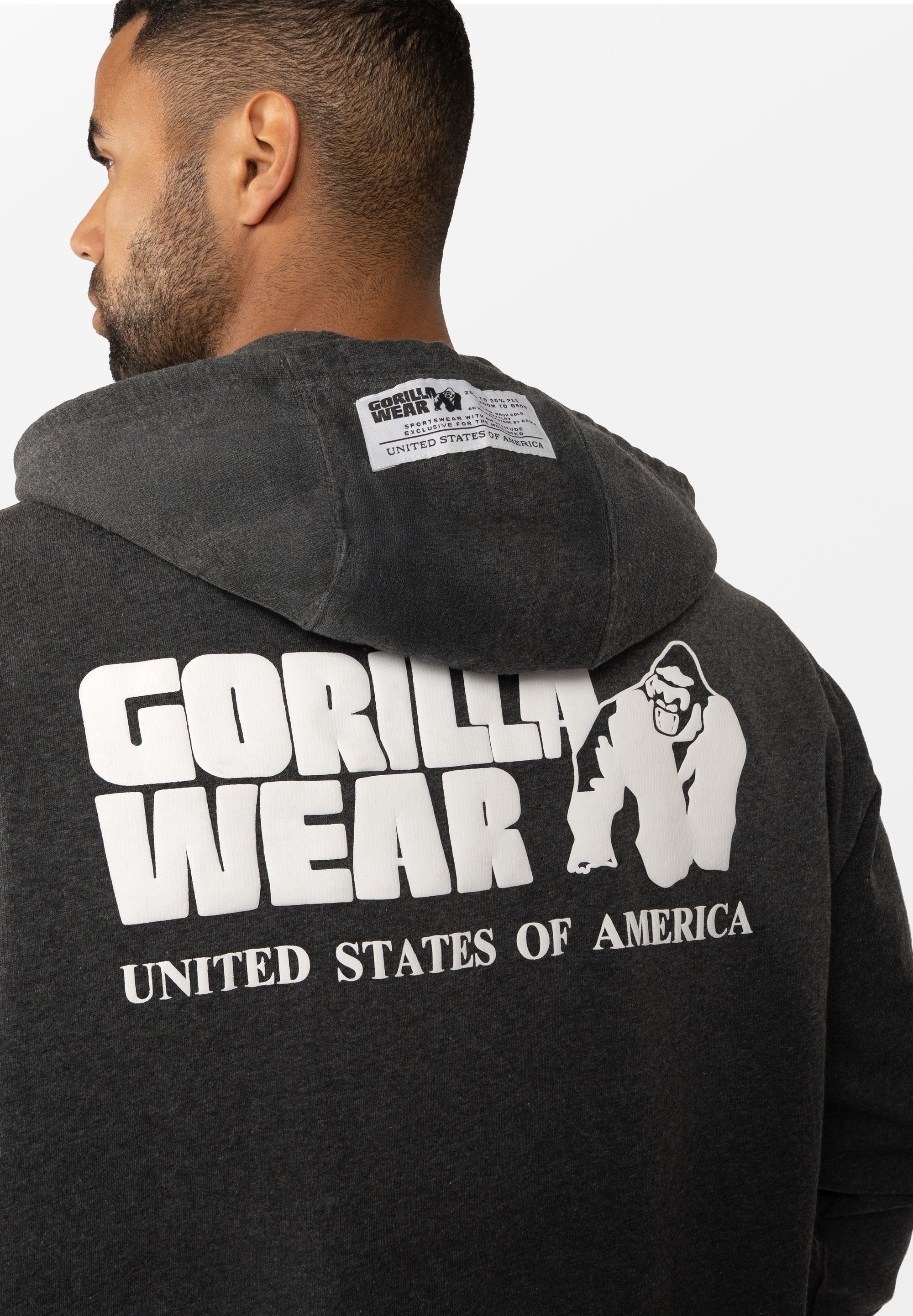 Gorilla Wear Classic Oversized Zipped Hoodie - Kaikki värit