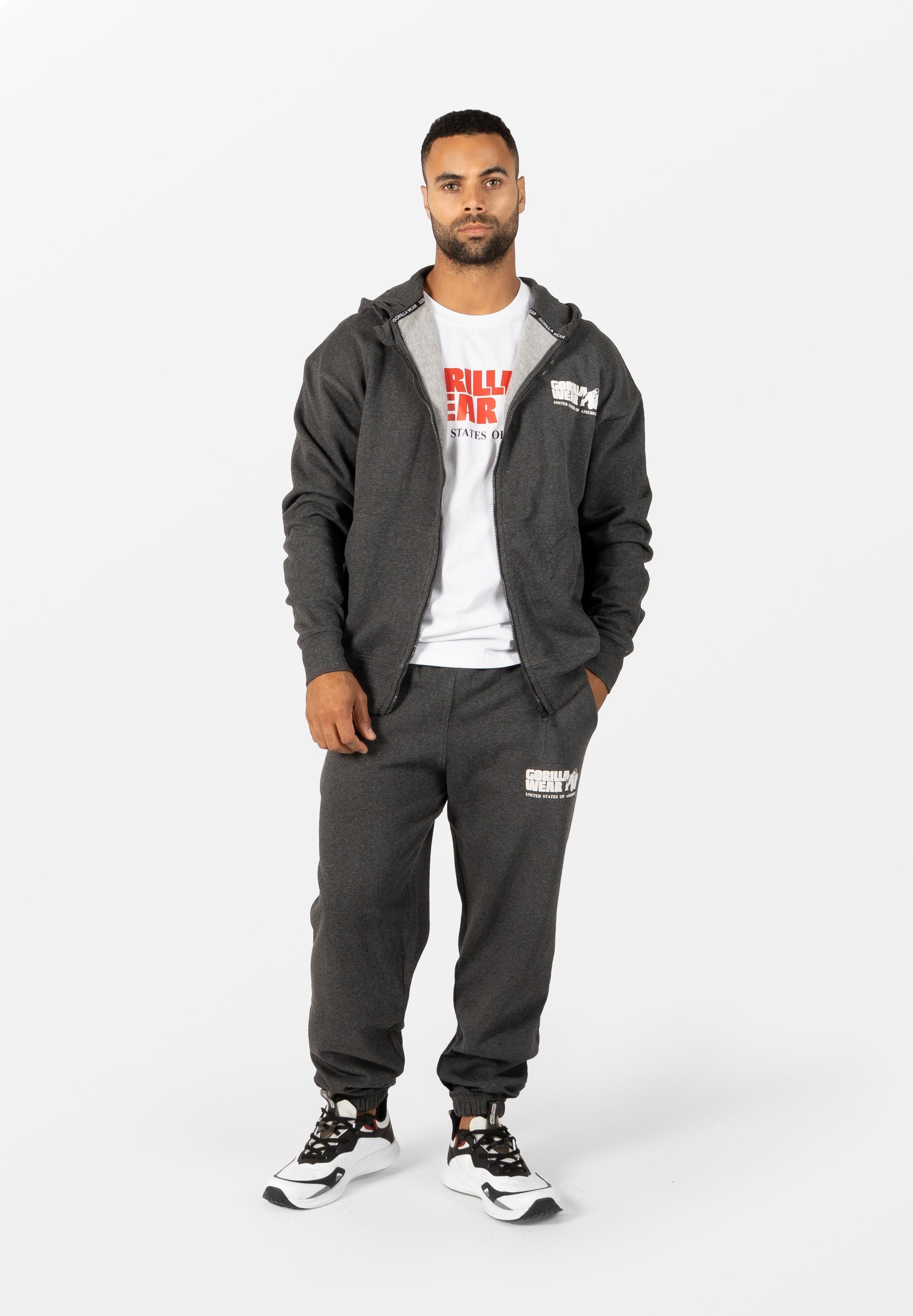 Gorilla Wear Classic Oversized Zipped Hoodie - Kaikki värit