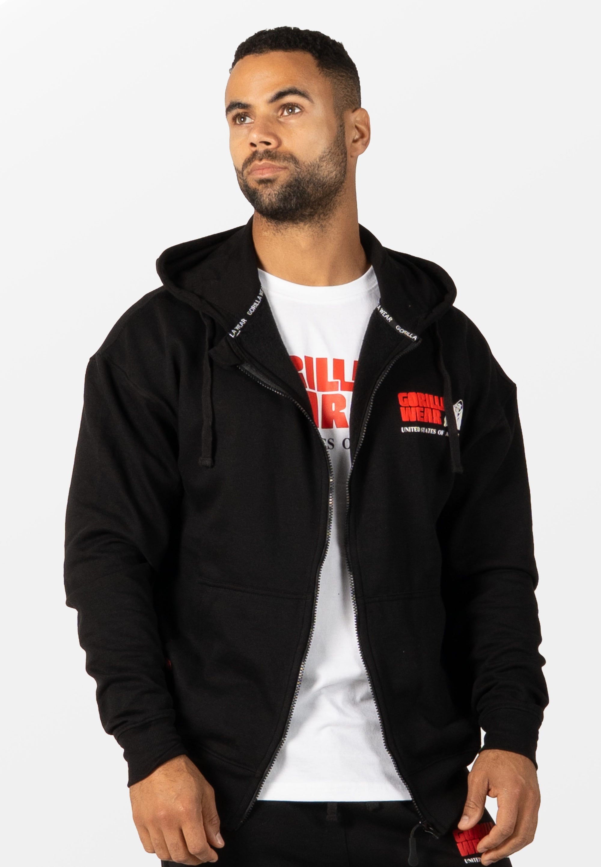 Gorilla Wear Classic Oversized Zipped Hoodie - Kaikki värit