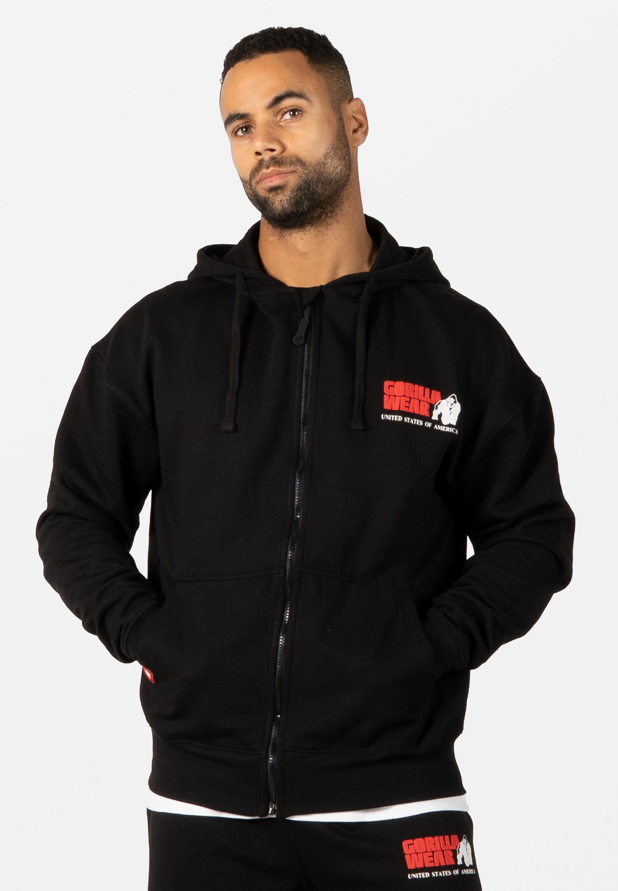 Gorilla Wear Classic Oversized Zipped Hoodie - Kaikki värit