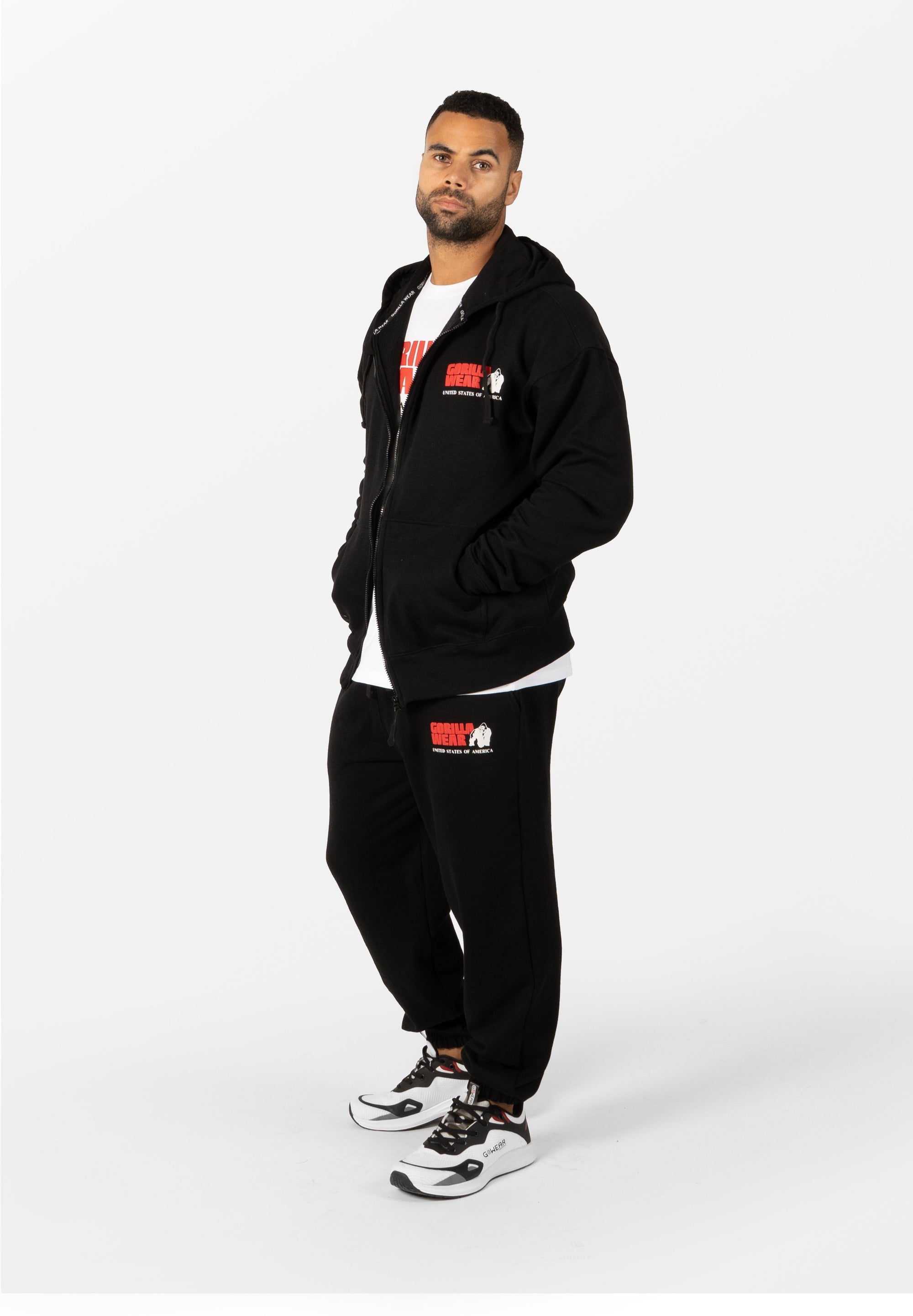 Gorilla Wear Classic Oversized Zipped Hoodie - Kaikki värit