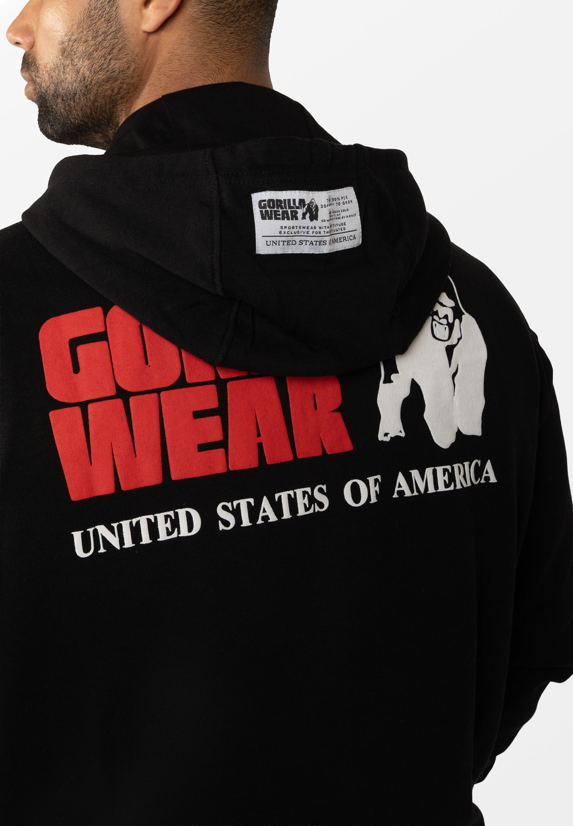 Gorilla Wear Classic Oversized Zipped Hoodie - Kaikki värit