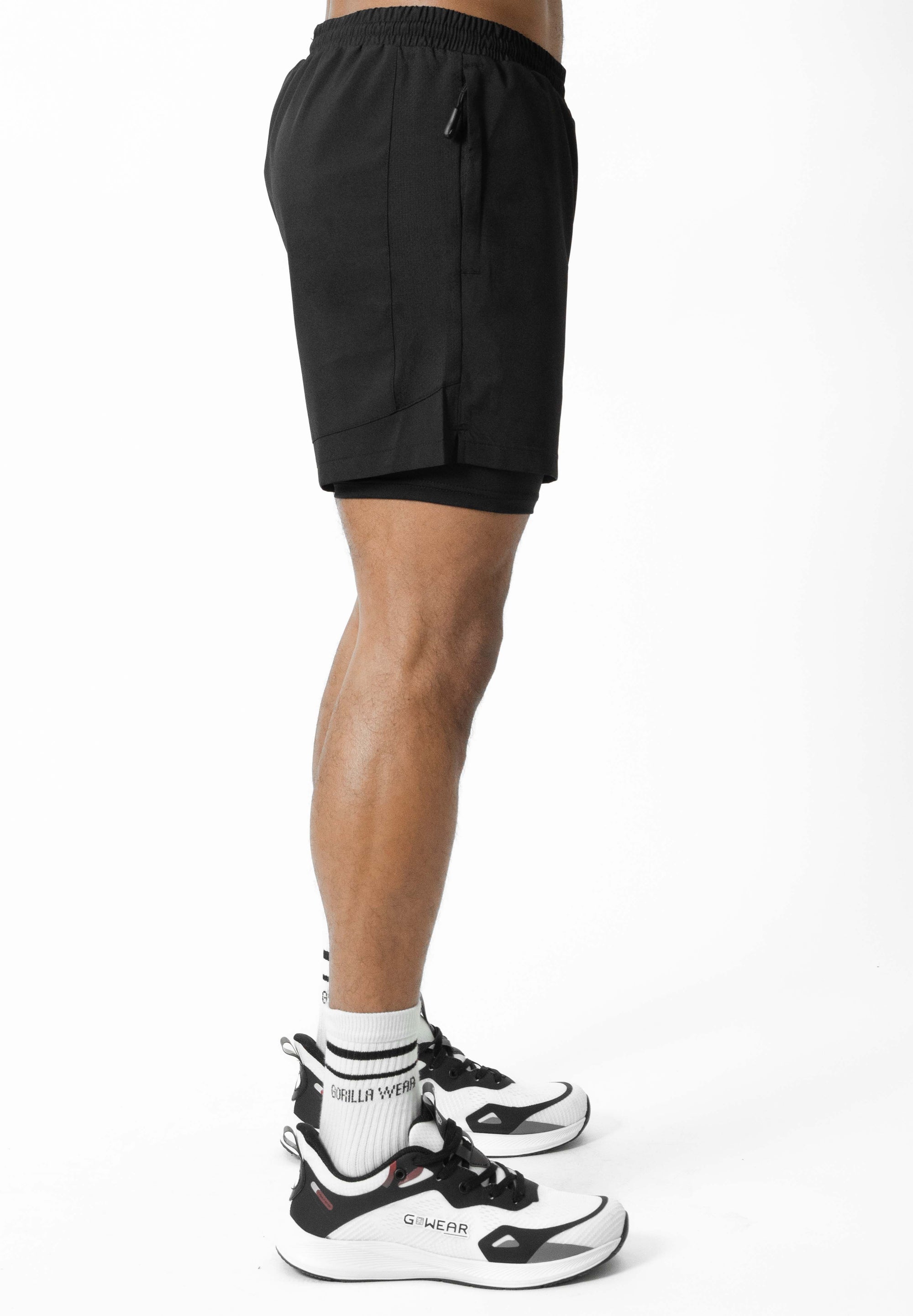 Gorilla Wear Lowell 2-in-1 Shorts - Musta