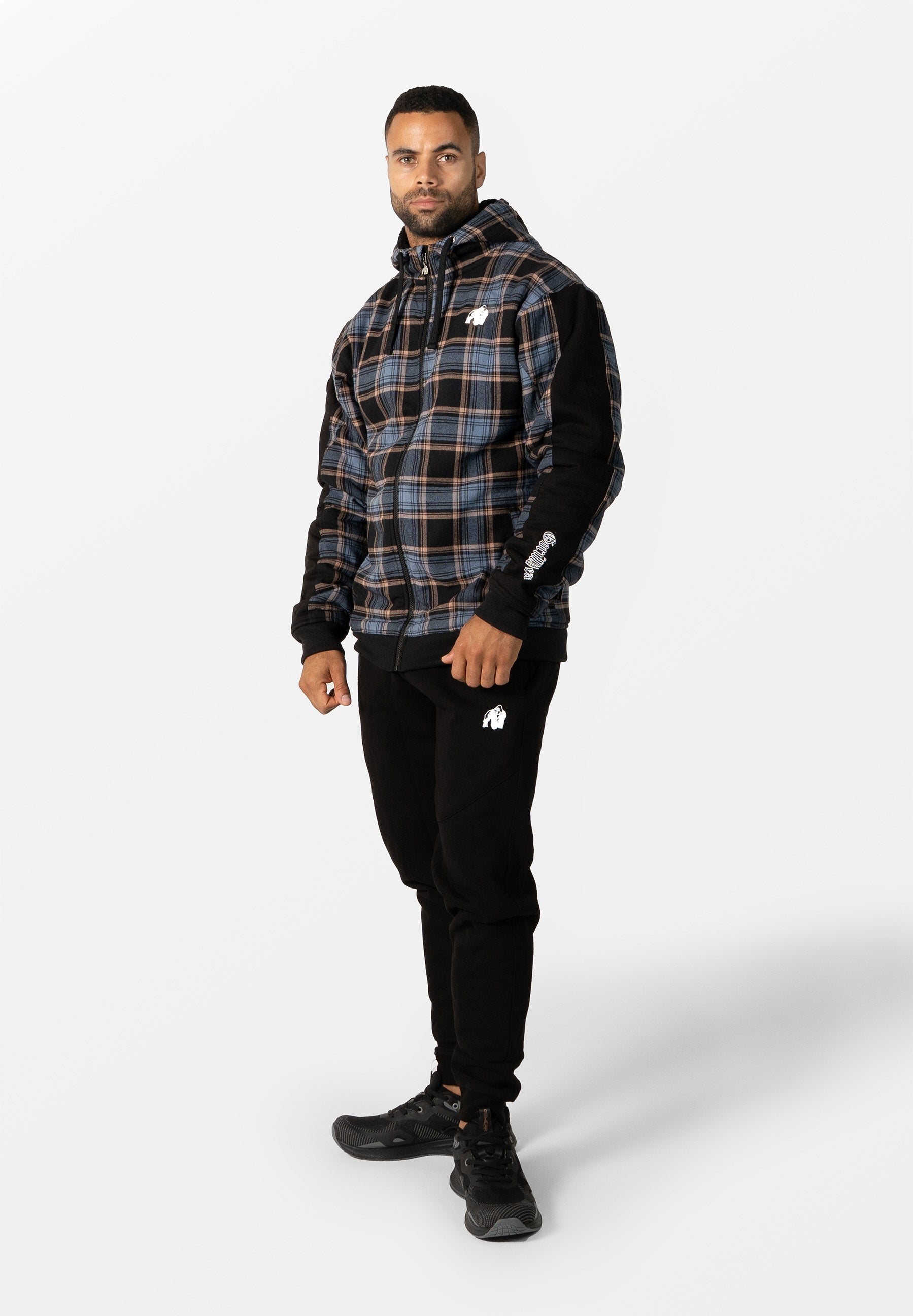 Gorilla Wear Kenton Zipped Jacket - Musta/Sininen