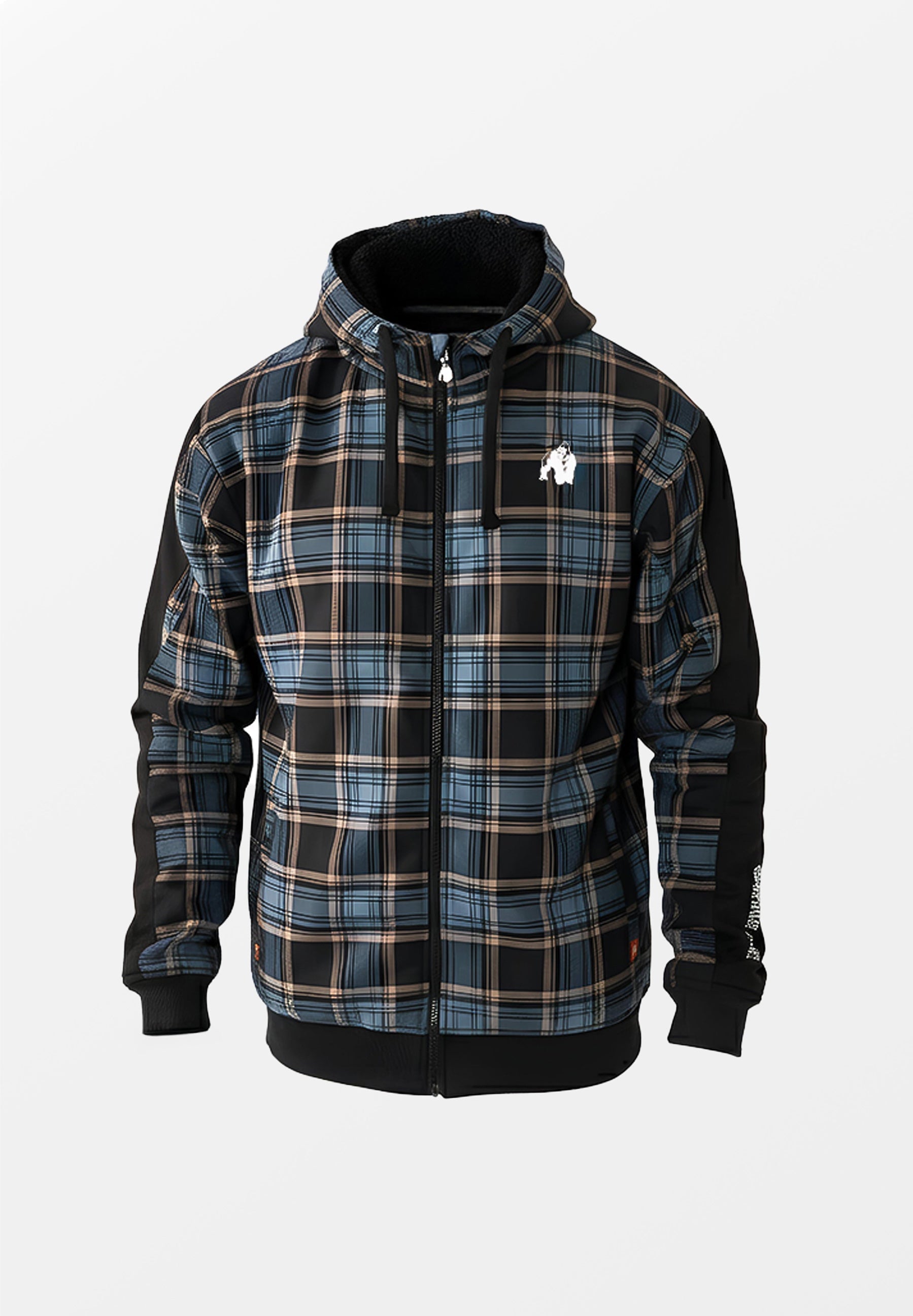 Gorilla Wear Kenton Zipped Jacket - Musta/Sininen