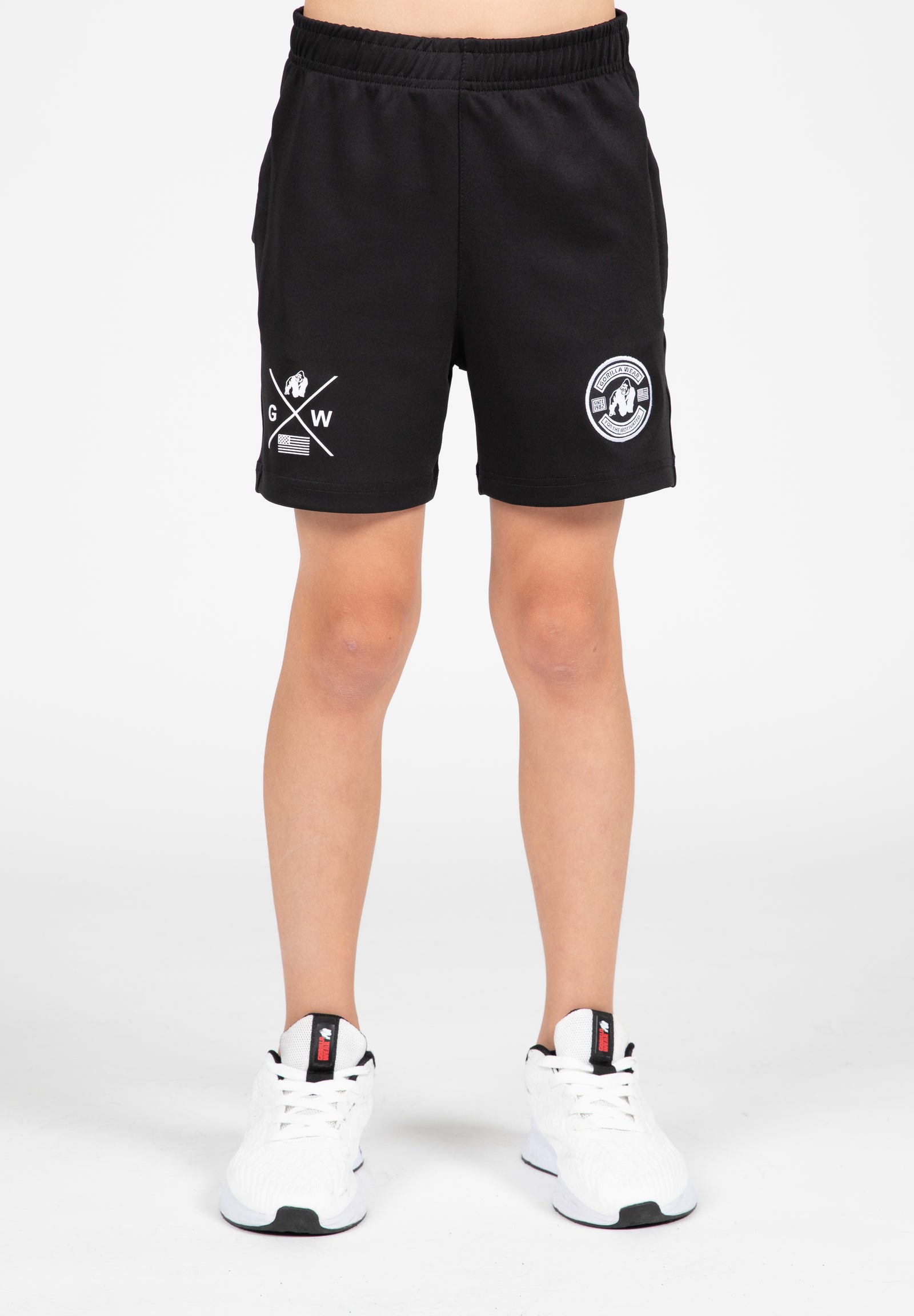 Gorilla Wear Vernon Kids Track Shorts - Black