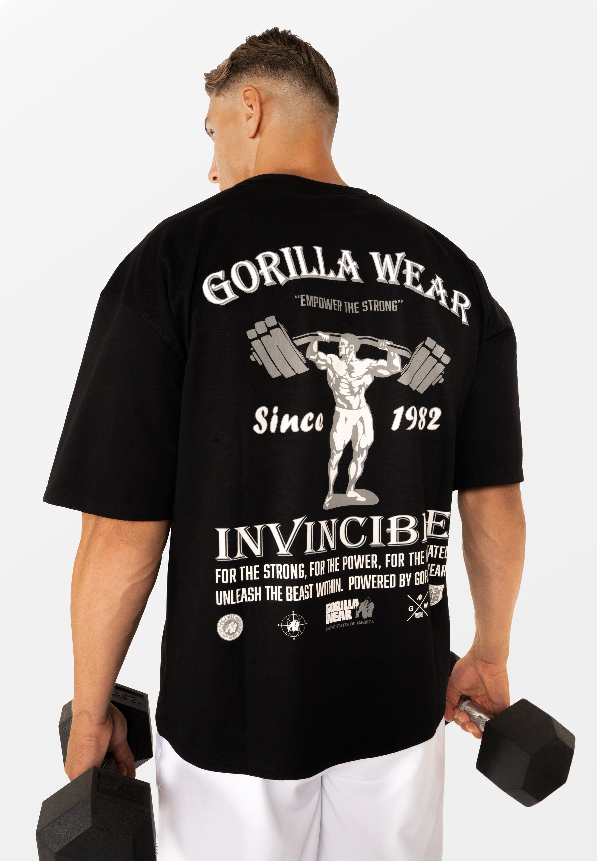 Gorillla Wear Kingston Oversized T-Shirt - Musta