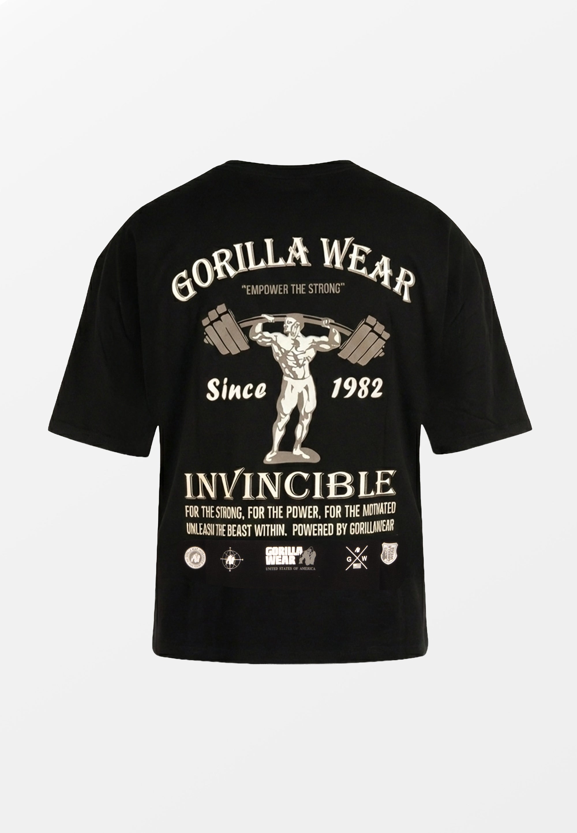 Gorillla Wear Kingston Oversized T-Shirt - Musta