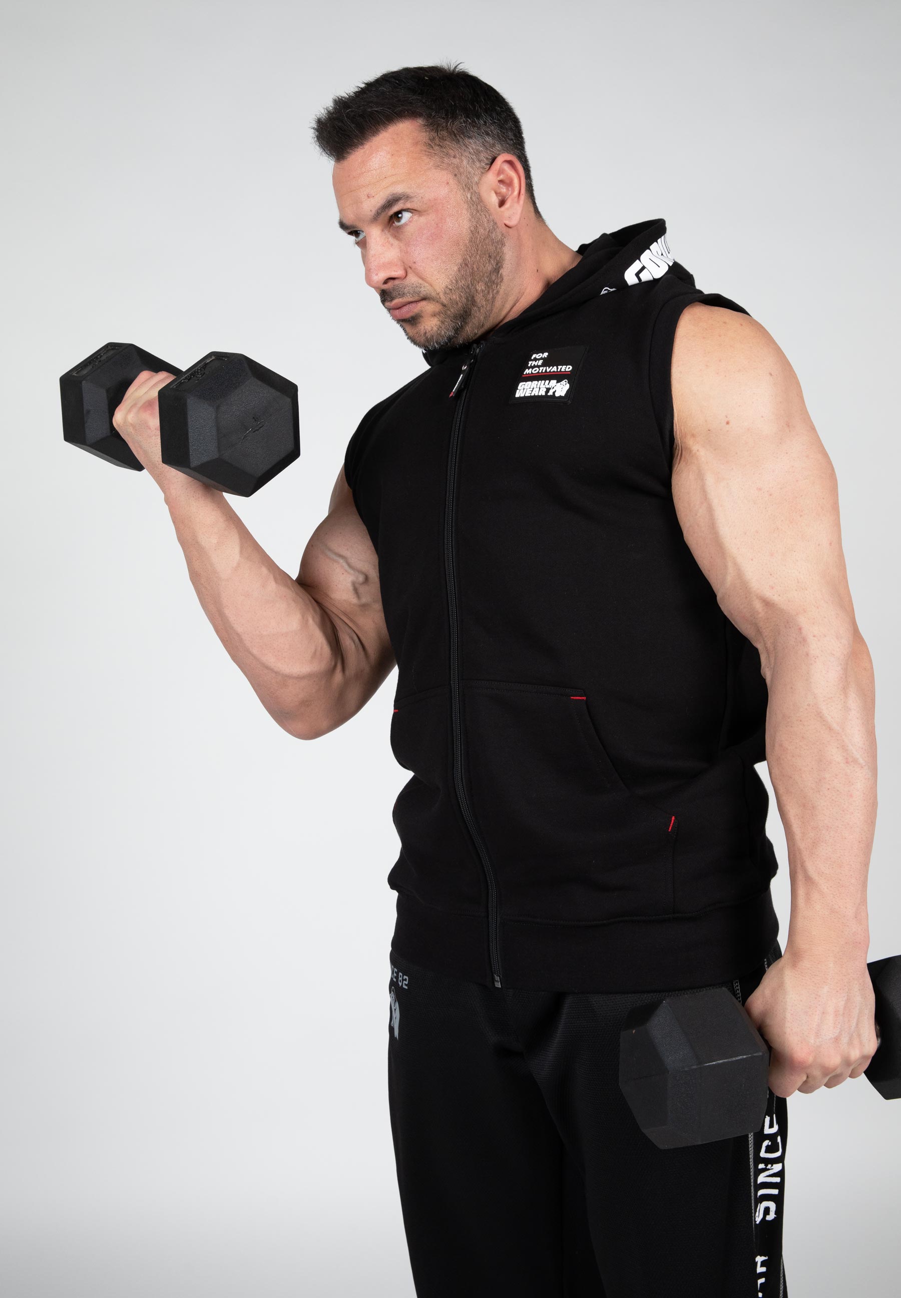 Gorilla Wear Milwaukee S/L Zipped Hoodie - Kaikki värit