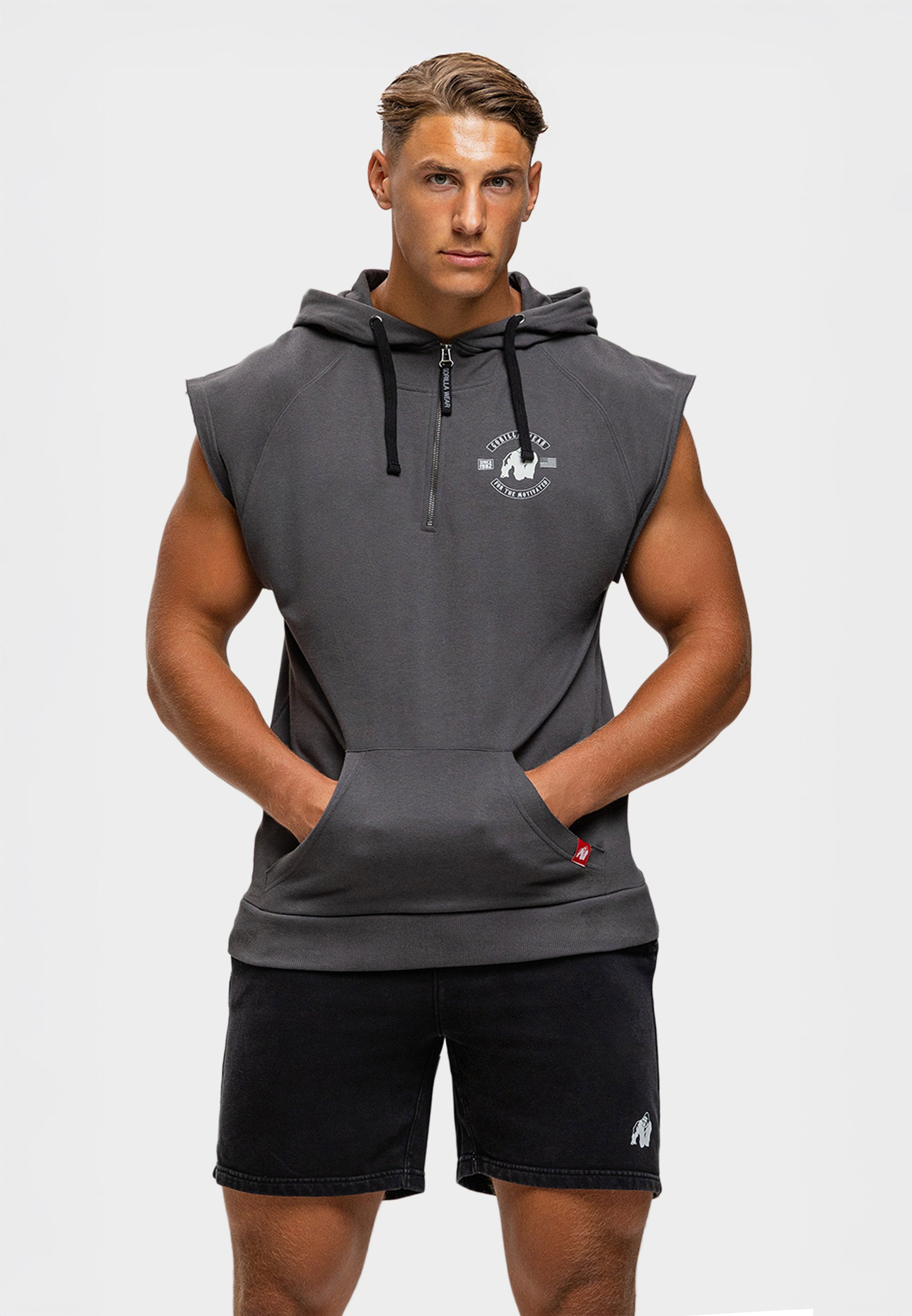 Gorilla Wear Huntley Sleeveless Hoodie - Kaikki värit