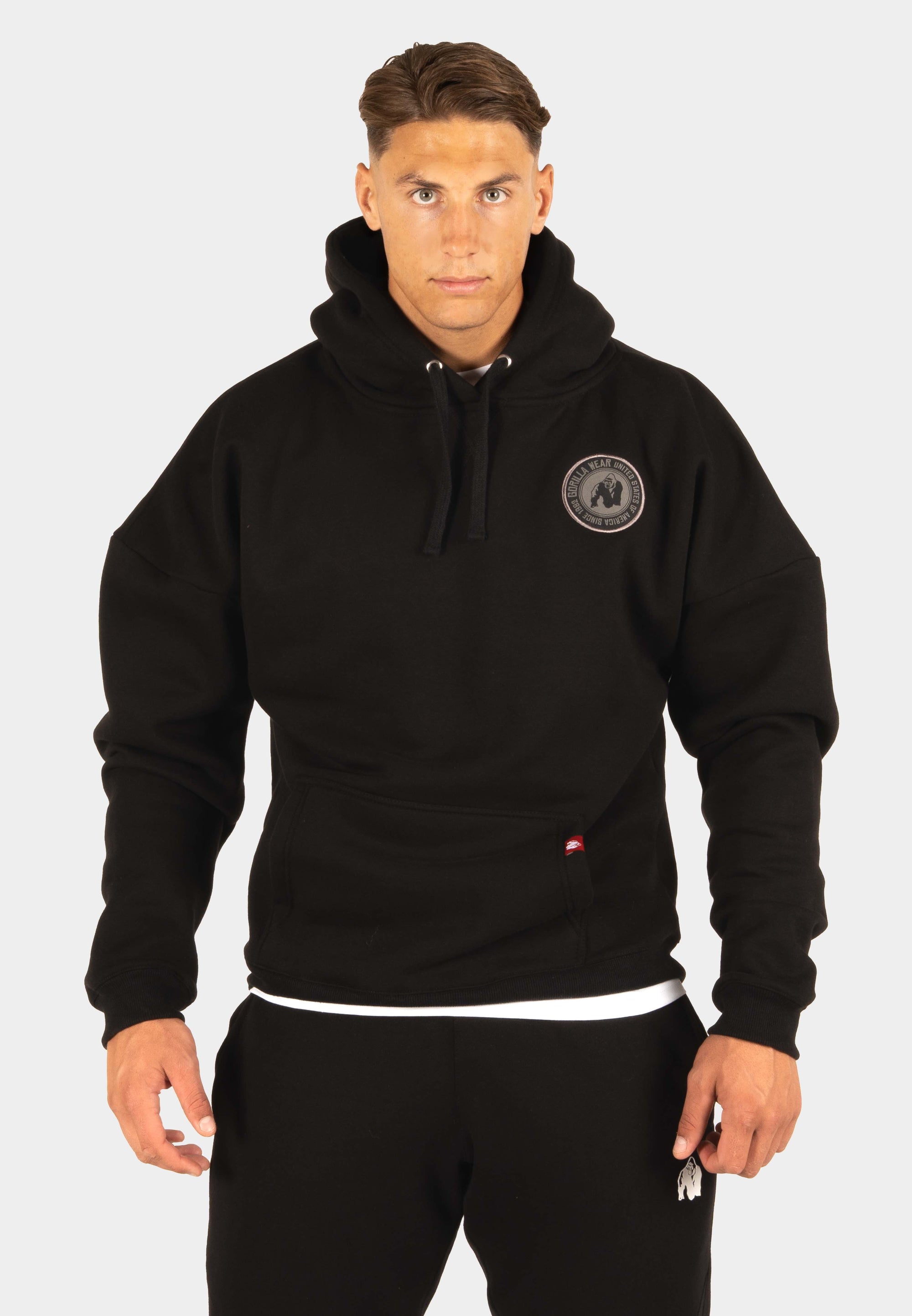 Gorilla Wear Jordan Oversized Hoodie - Musta