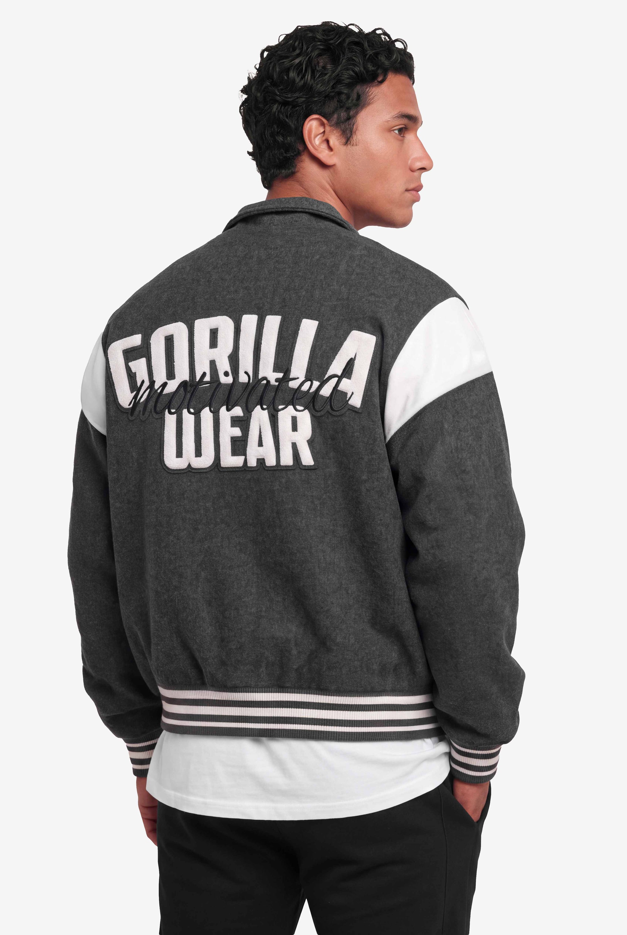 Gorilla Wear Stockholm Varsity Jacket - Harmaa