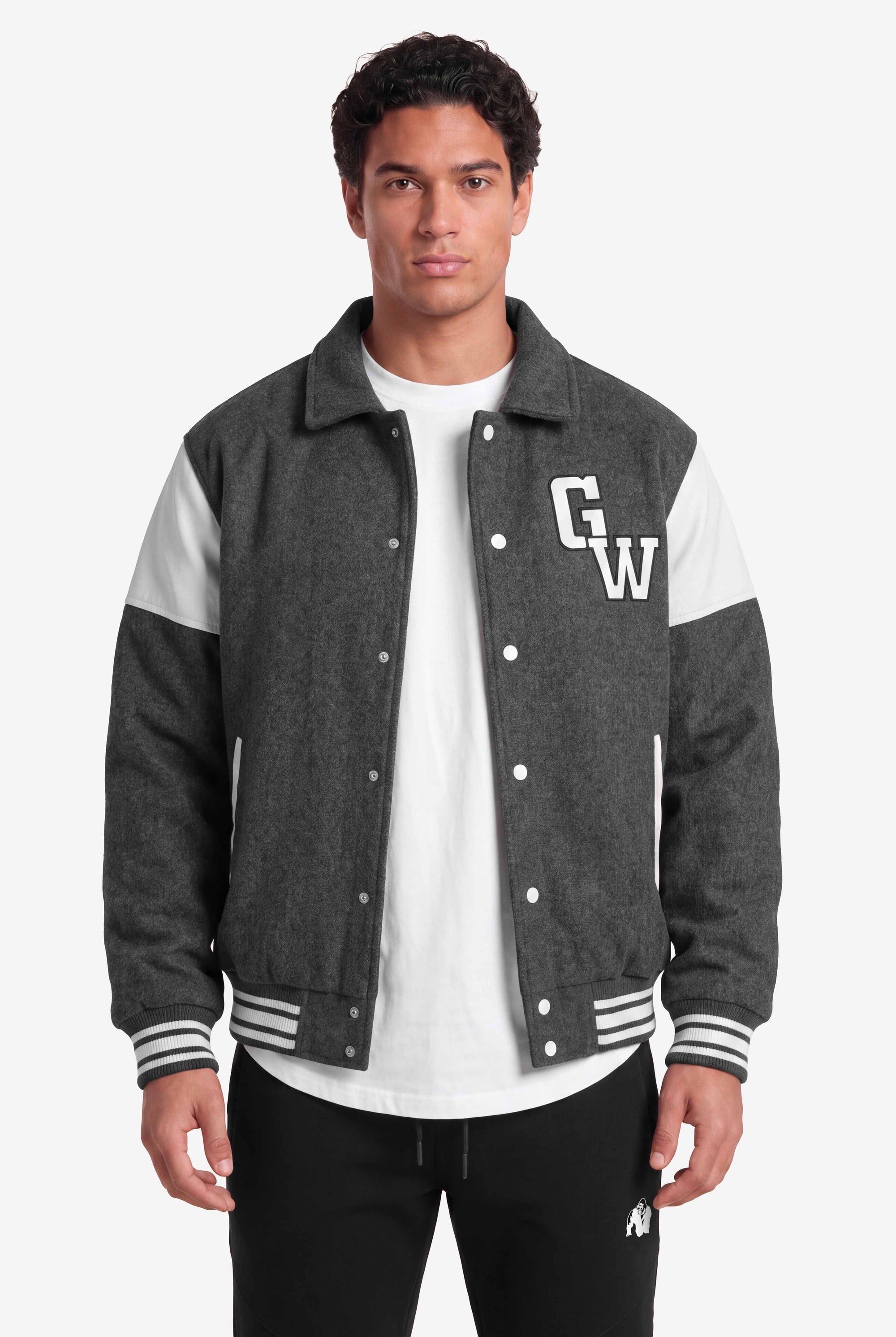 Gorilla Wear Stockholm Varsity Jacket - Harmaa