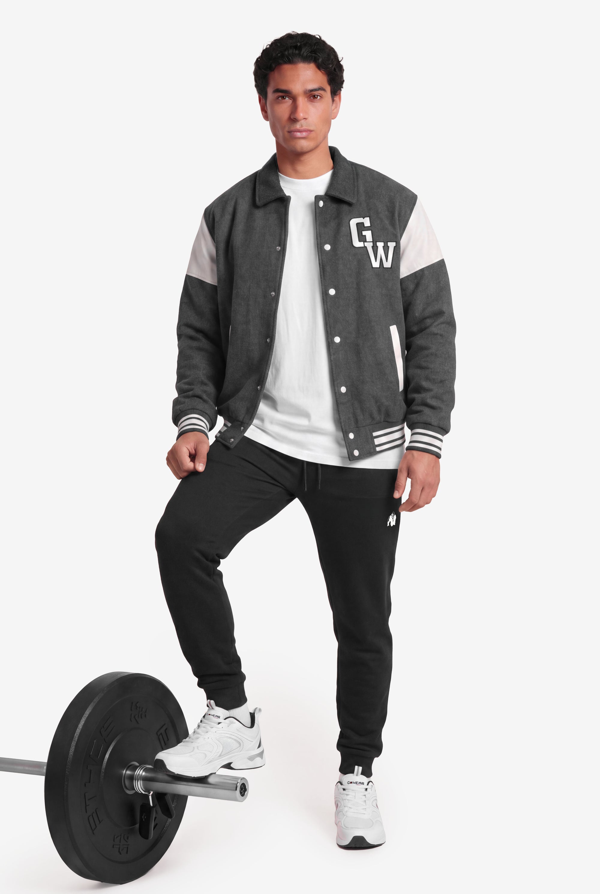 Gorilla Wear Stockholm Varsity Jacket - Harmaa