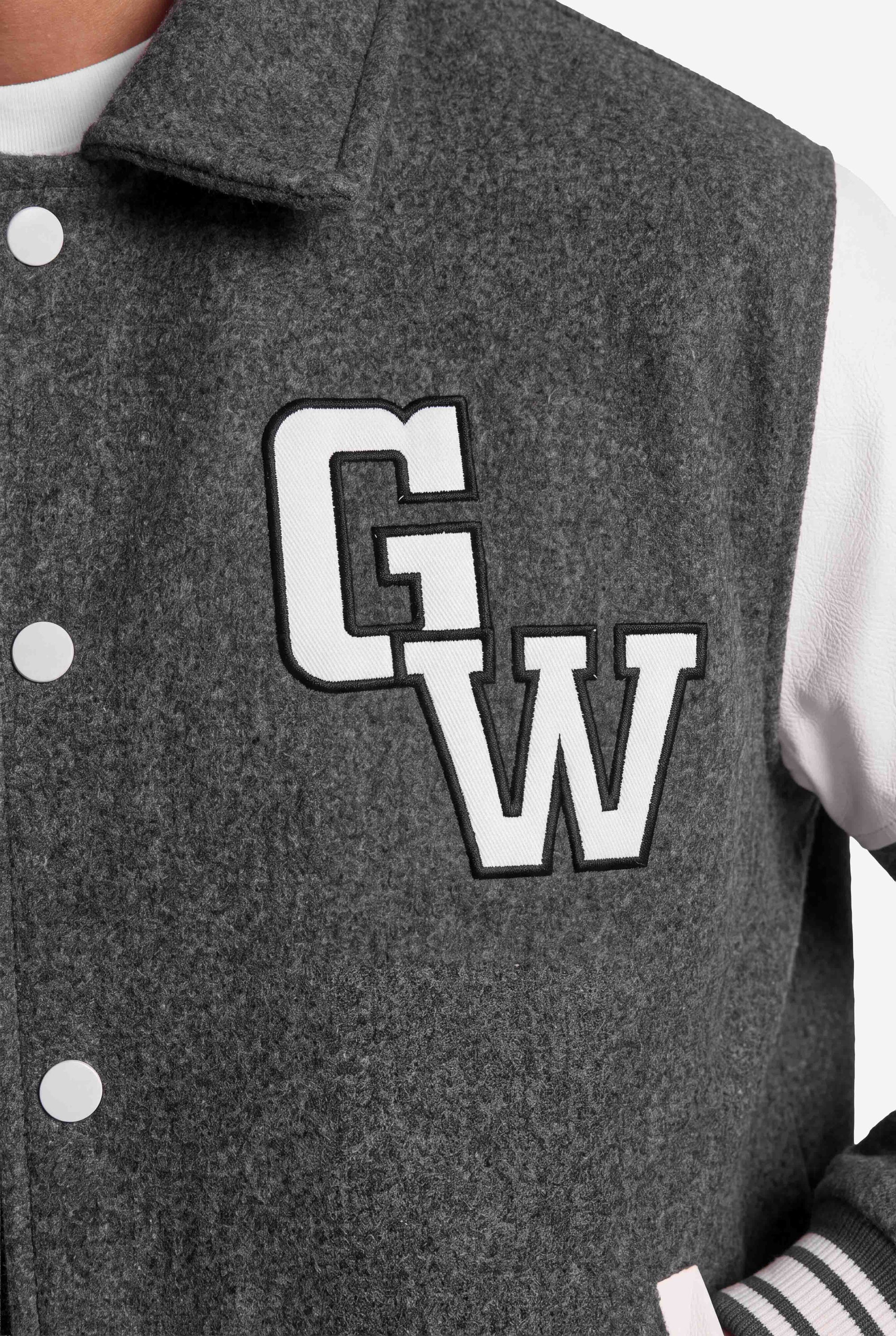 Gorilla Wear Stockholm Varsity Jacket - Harmaa
