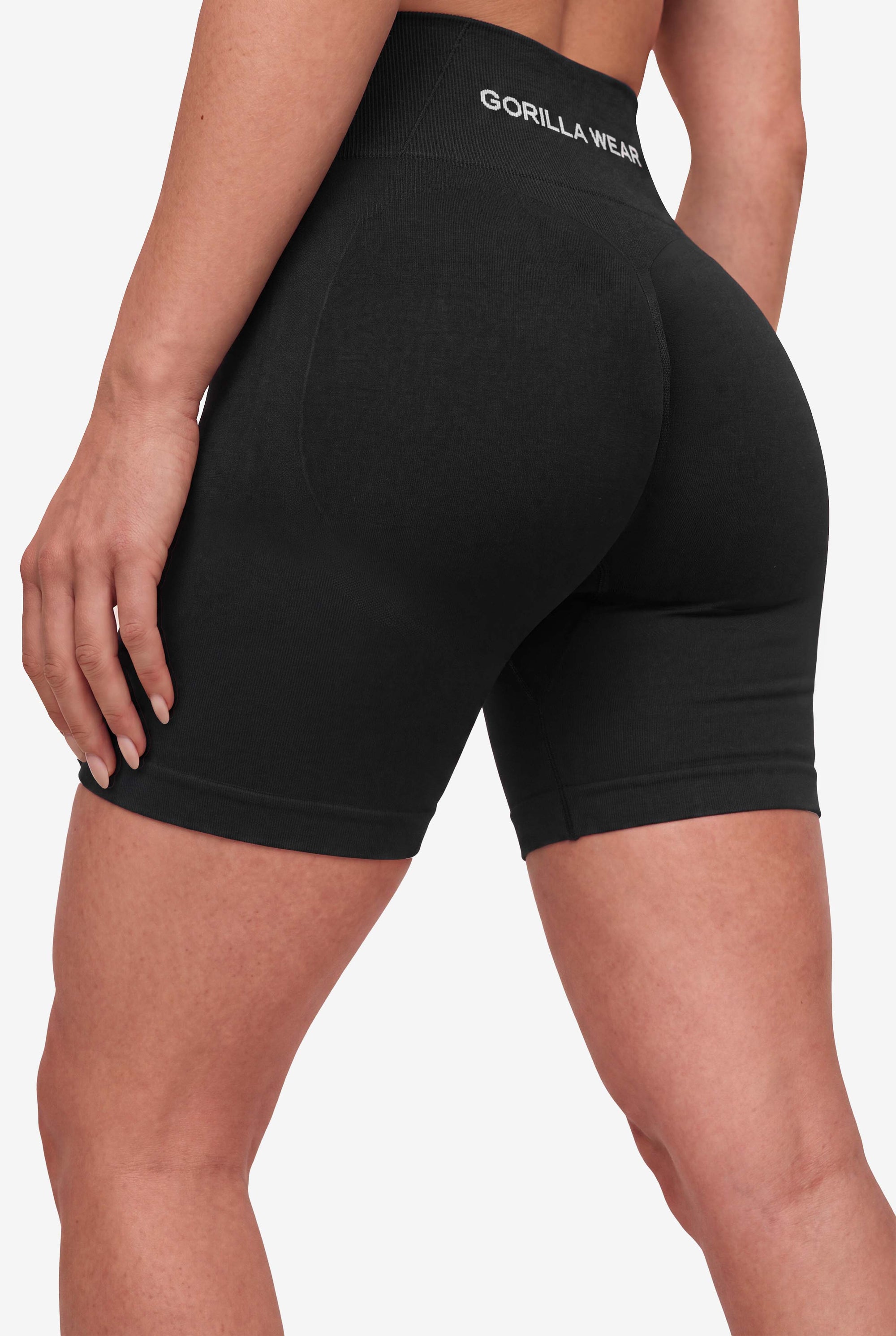 Gorilla Wear Florence Seamless Contour Shorts - Musta