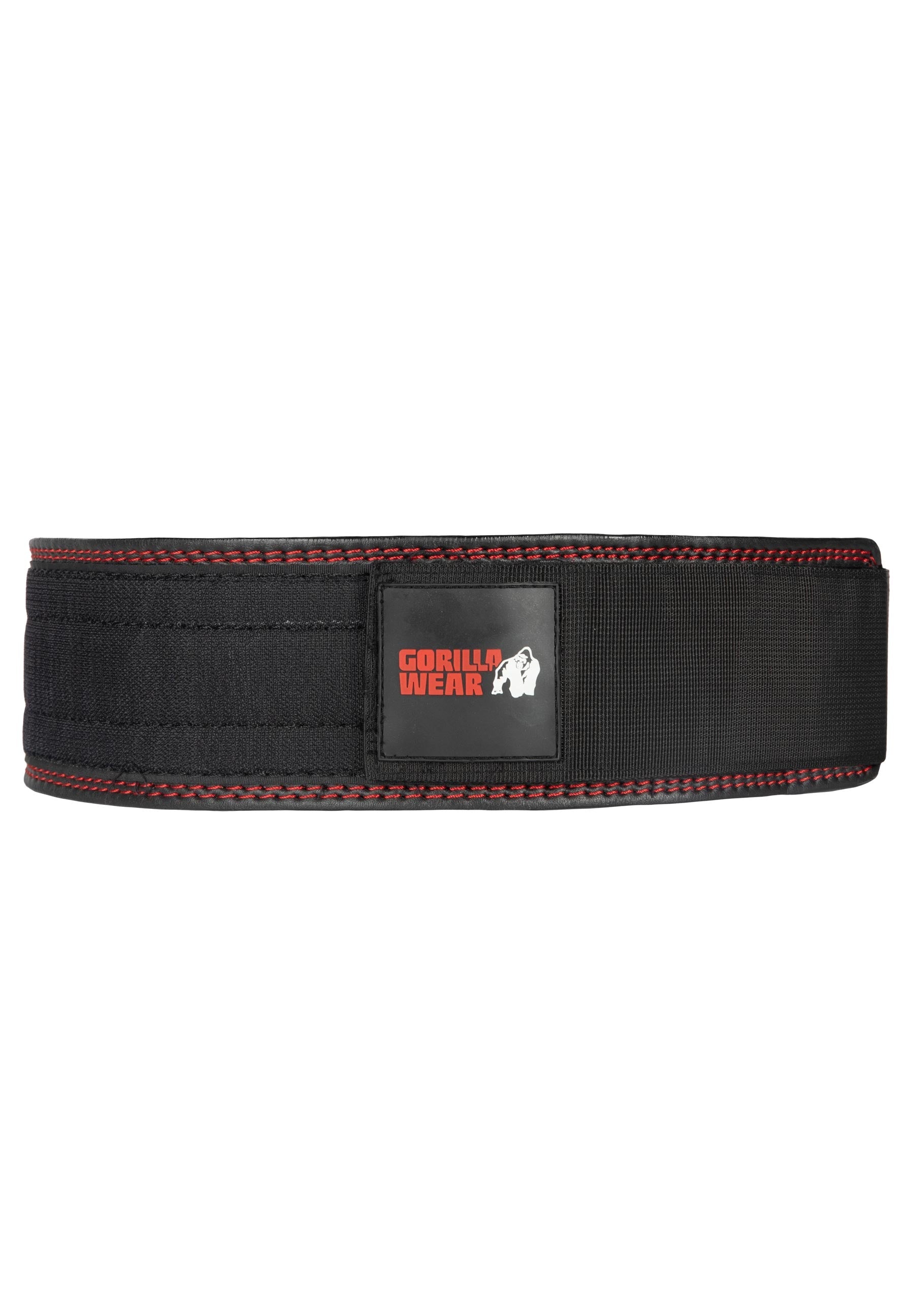 Gorilla Wear 4 Inch Premium Leather Lifting Belt - Black