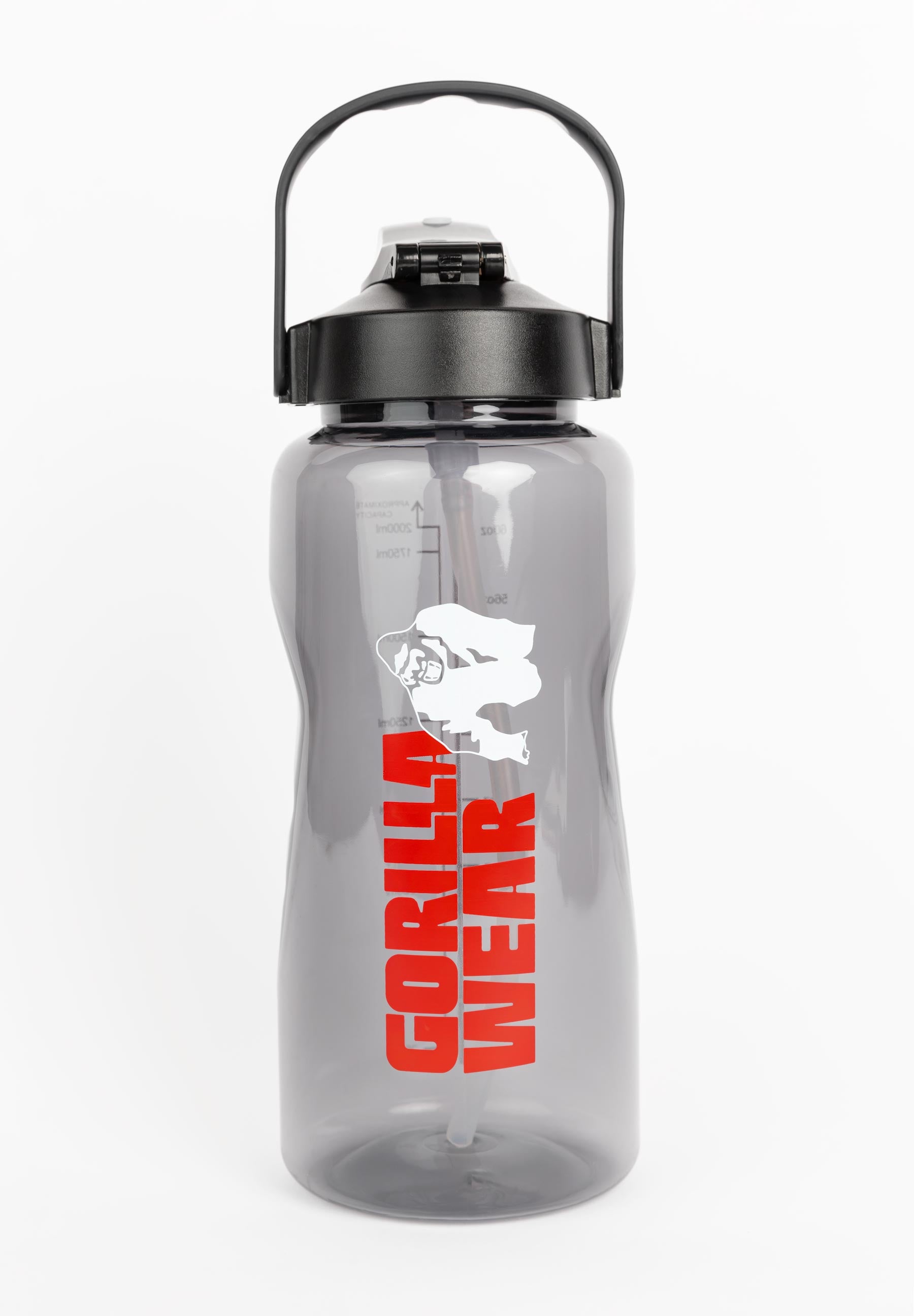 Gorilla Wear Water Bottle With Sleeve 2L - Black