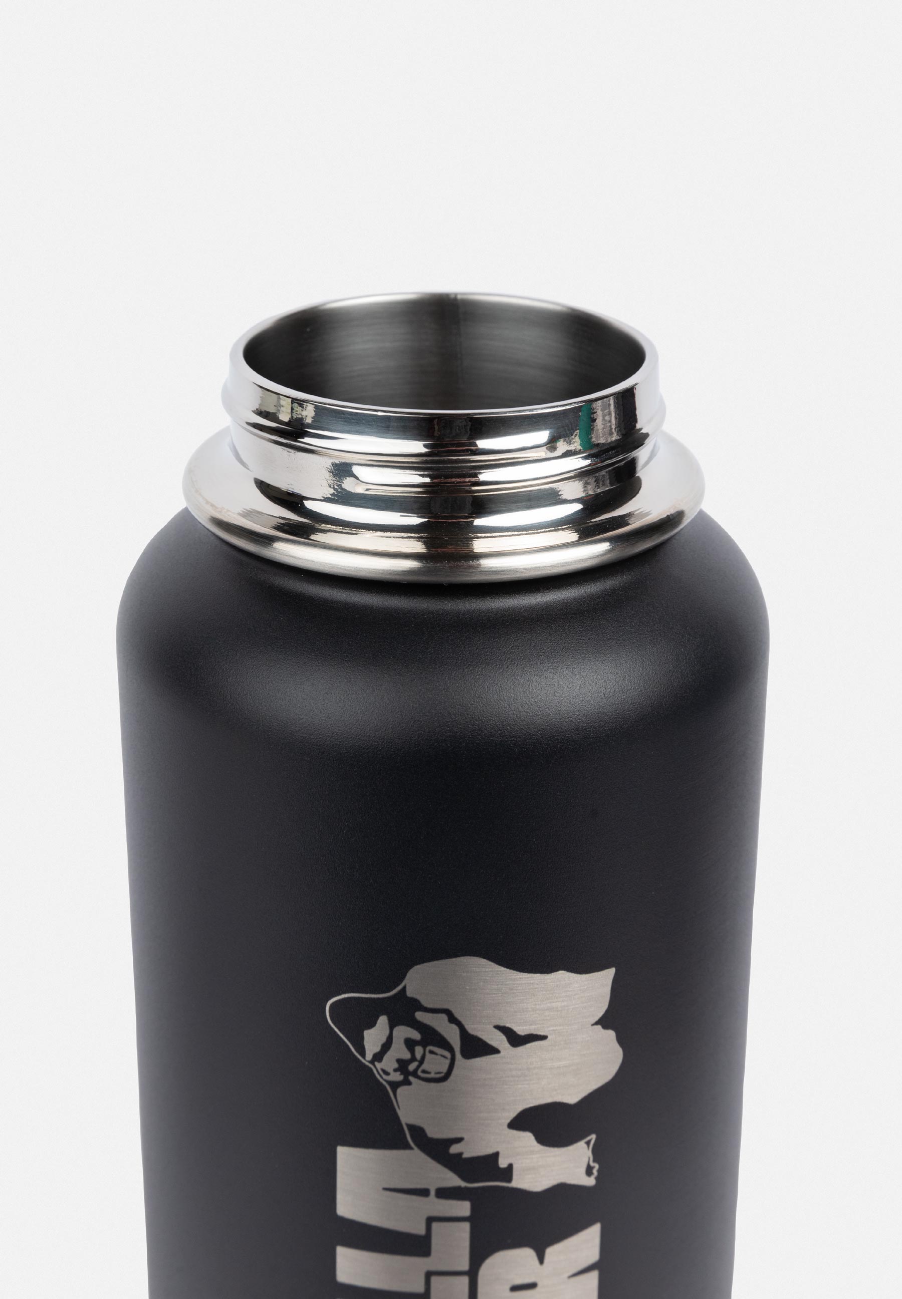 Gorilla Wear Insulated Stainless Steel Water Bottle 1000ML - Musta
