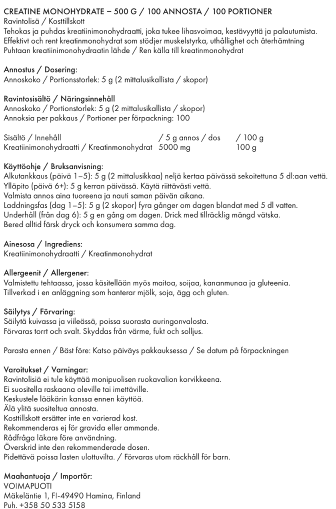 All Sports Labs CREATINE MONOHYDRATE-jauhe