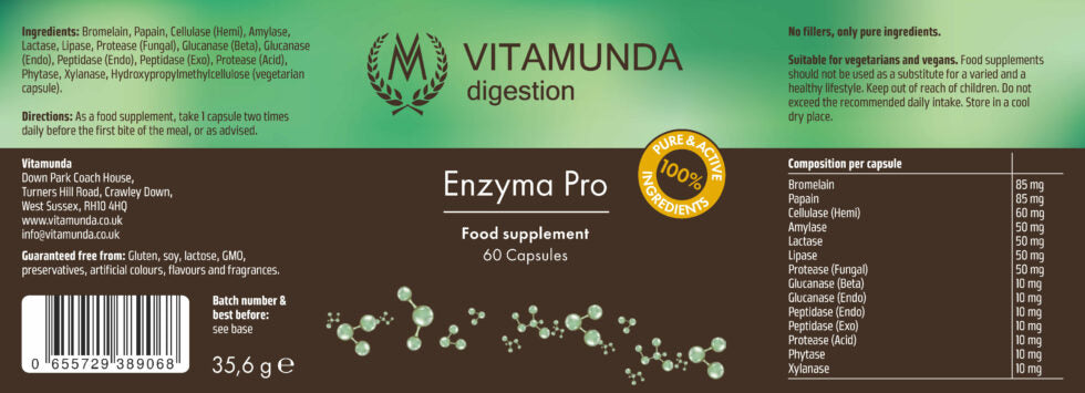 Vitamunda Enzyma Pro 60 kapselia