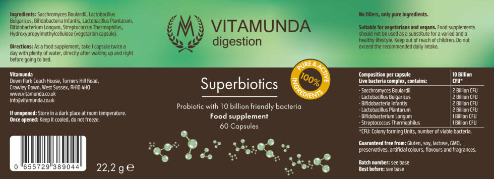 Vitamunda Superbiotics 60 kapselia