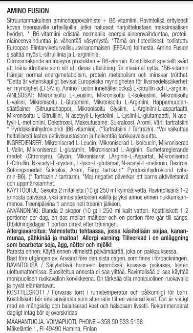 All Sports Labs AMINO FUSION-jauhe, 300g