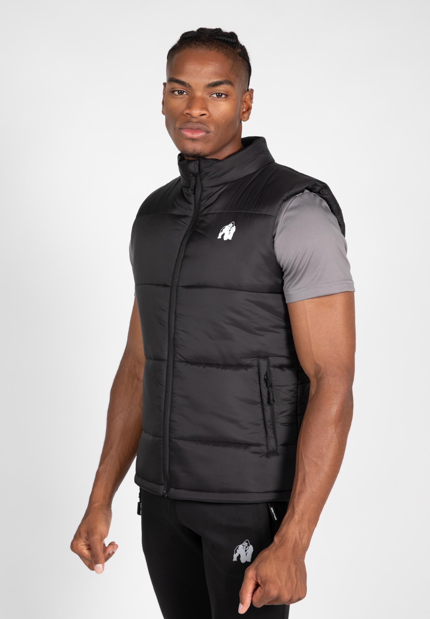 Gorilla Wear Irvine Puffer Vest - Black