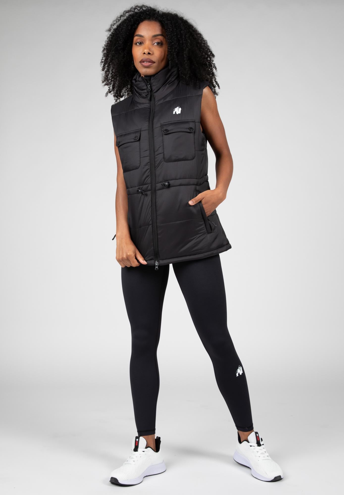 Gorilla Wear Lucia Puffer Vest - Black