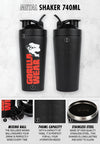 Gorilla Wear Metal Shaker 740ML - Black