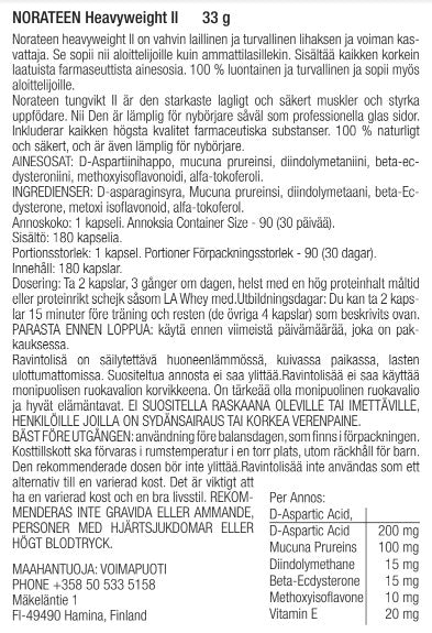 La Muscle NORATEEN Heavyweight II-kapselit