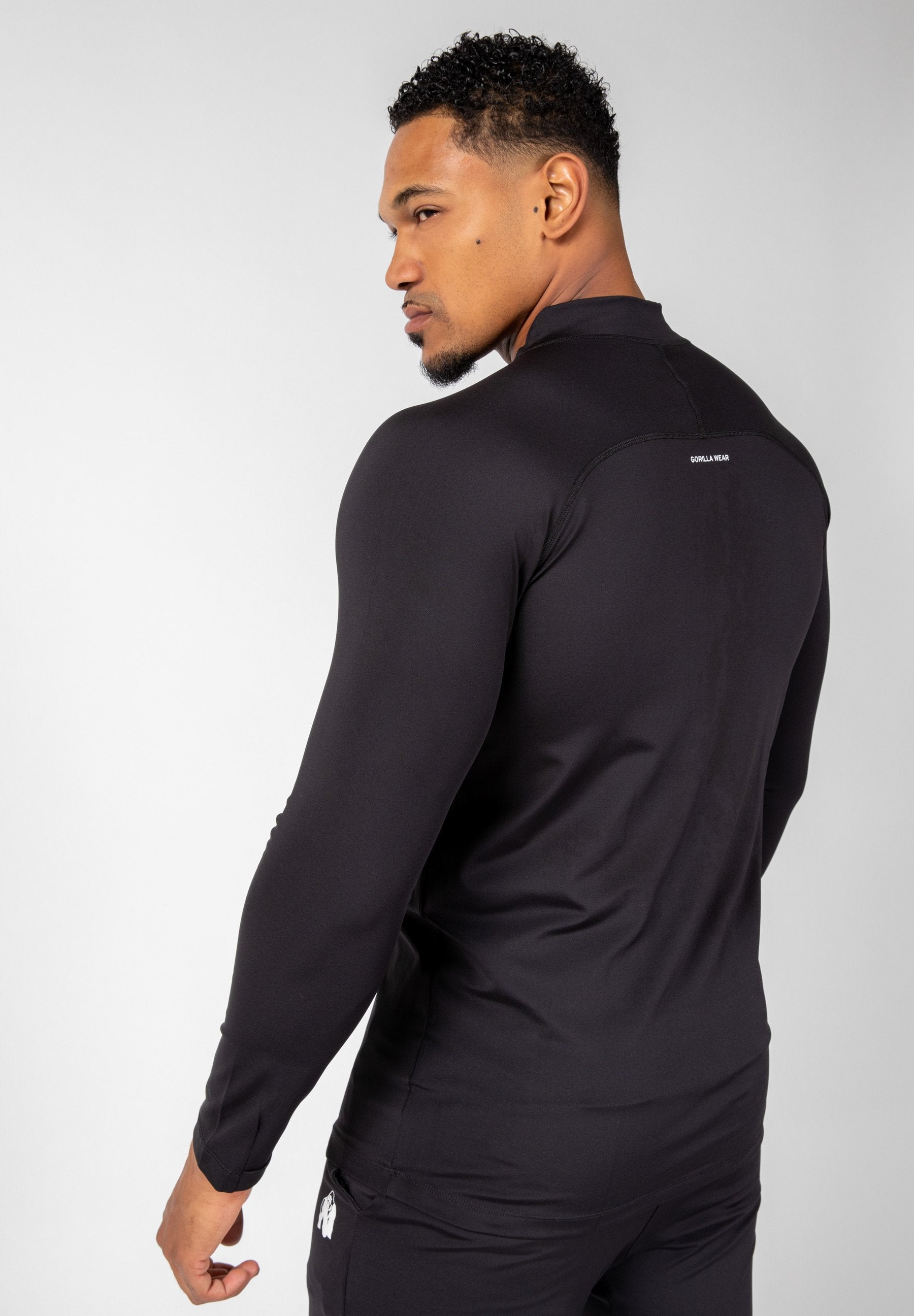 Gorilla Wear Hamilton Hybrid Long Sleeve - Musta