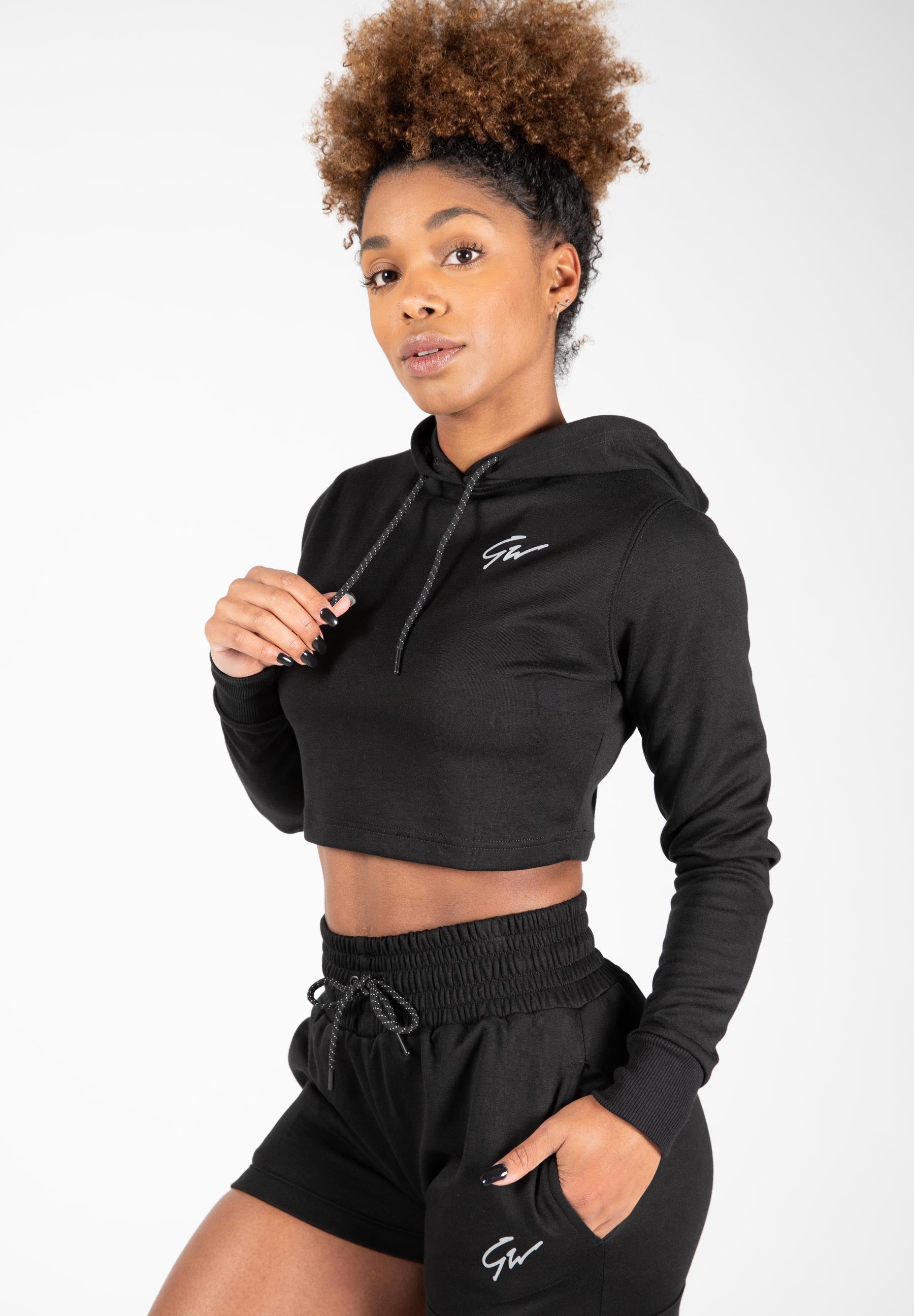 Gorilla Wear Pixley Crop Top Hoodie - Kaikki värit