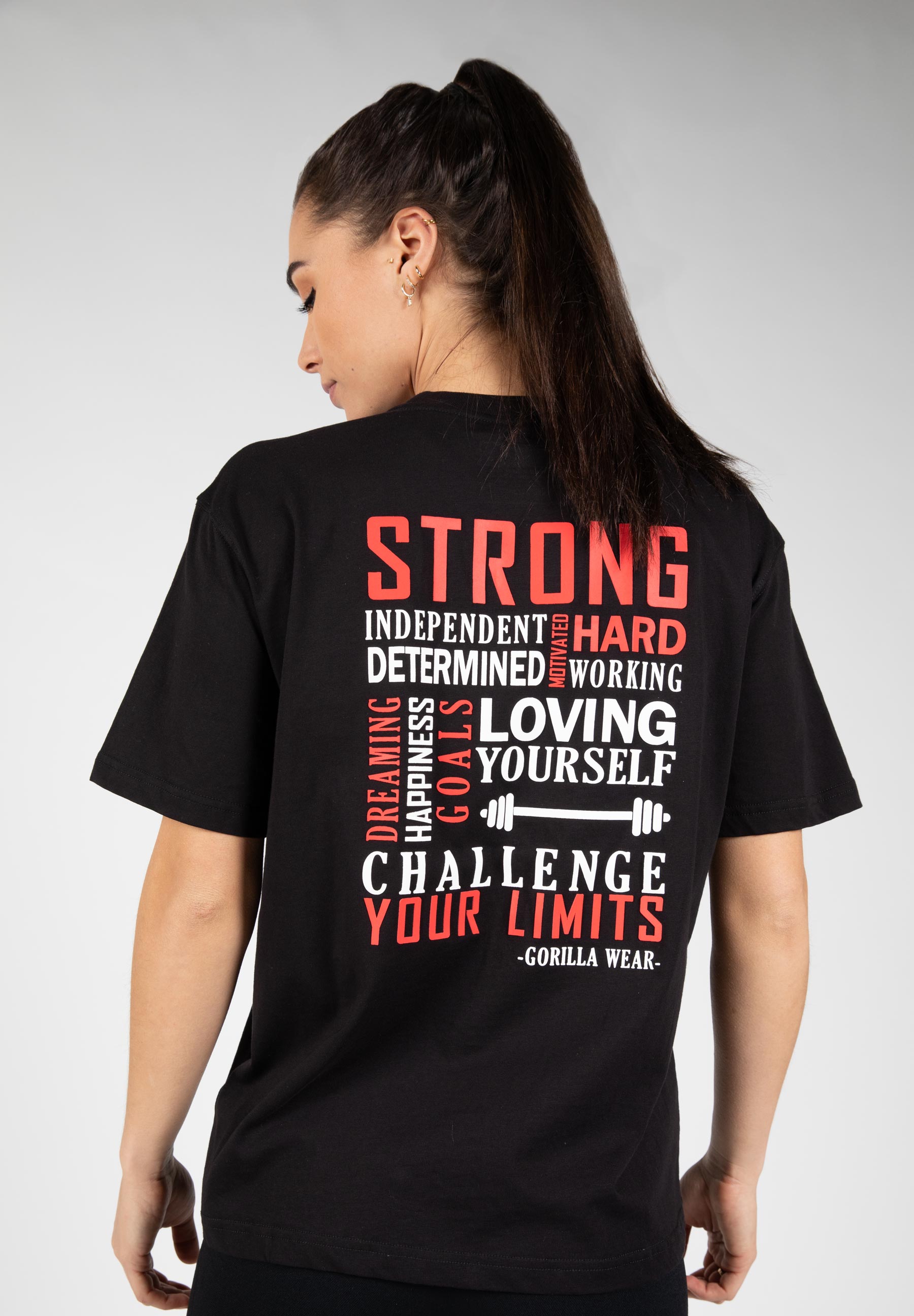 Gorilla Wear Sandy Oversized T-Shirt - Musta