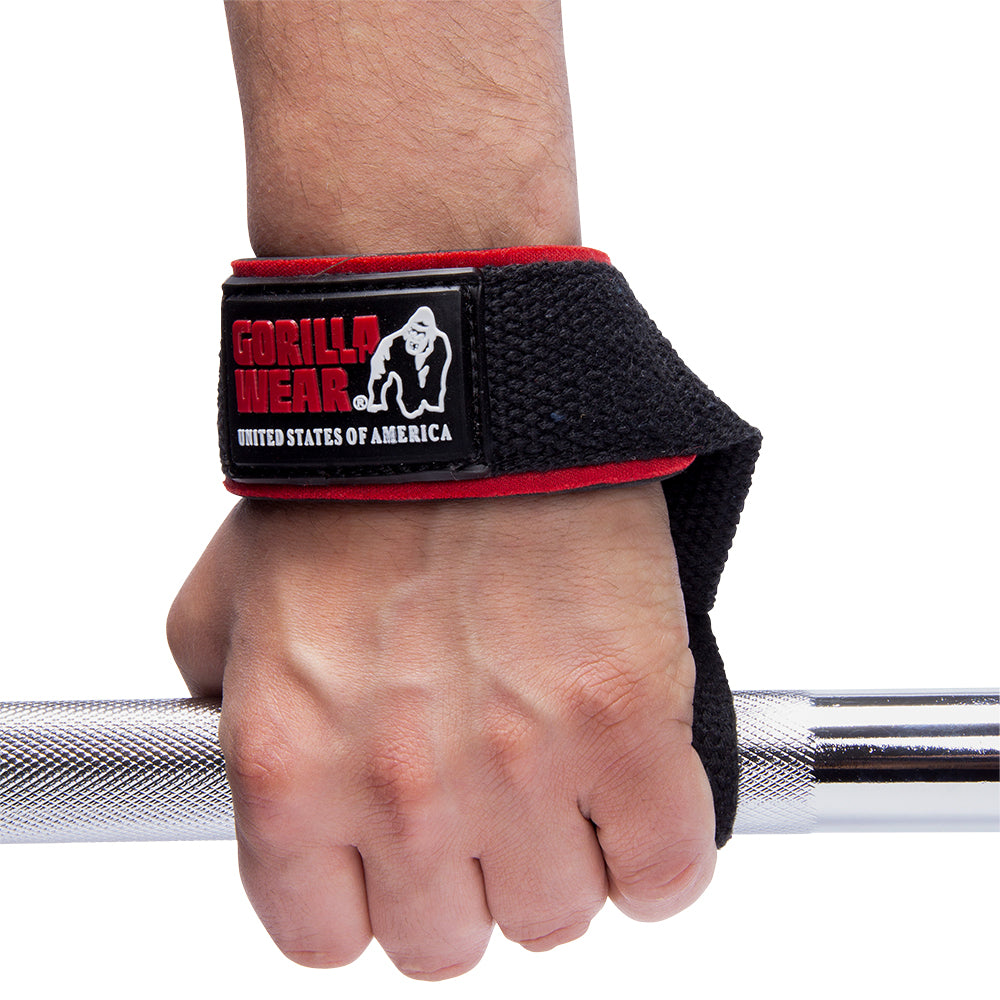 Gorilla Wear Padded Lifting Straps - Musta