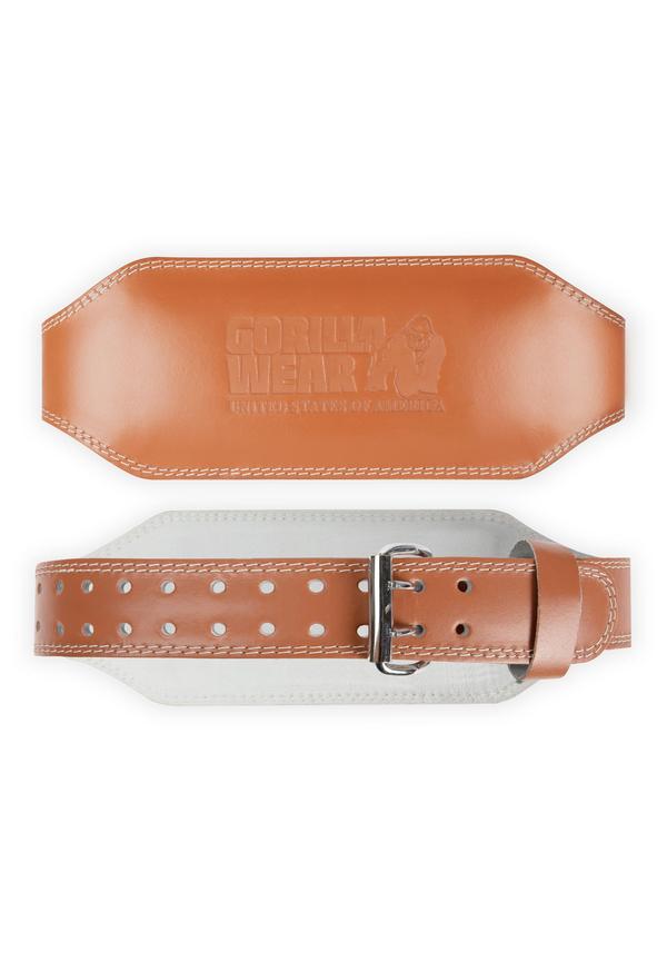 Gorilla Wear 6- Inch Padded Leather Lifting Belt - Kaikki värit