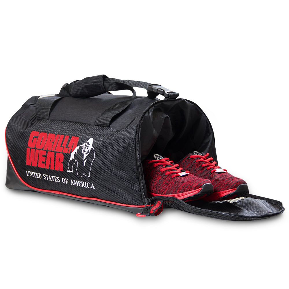 Gorilla Wear Jerome Gym Bag - Musta/Punainen