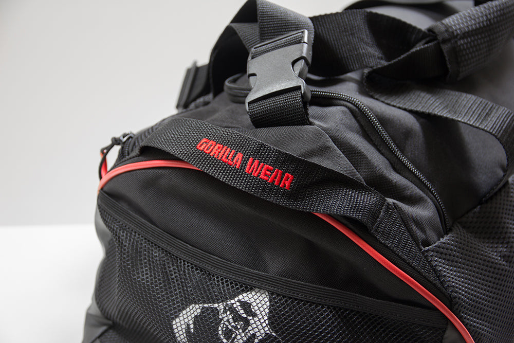 Gorilla Wear Jerome Gym Bag - Musta/Punainen