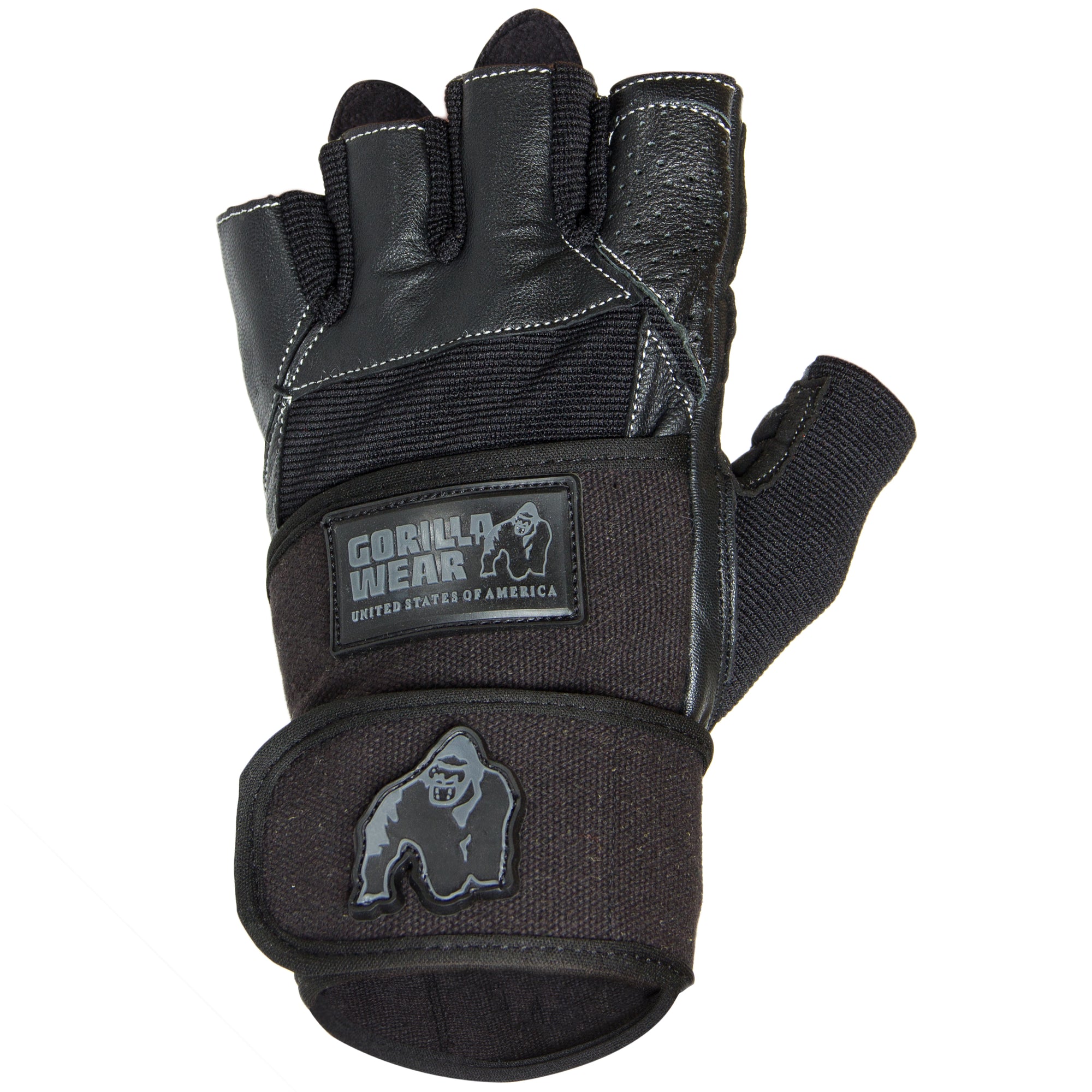 Gorilla Wear Dallas Wrist Wrap Gloves - Musta