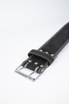 Gorilla Wear 4-inch Leather Lifting Belt - Musta