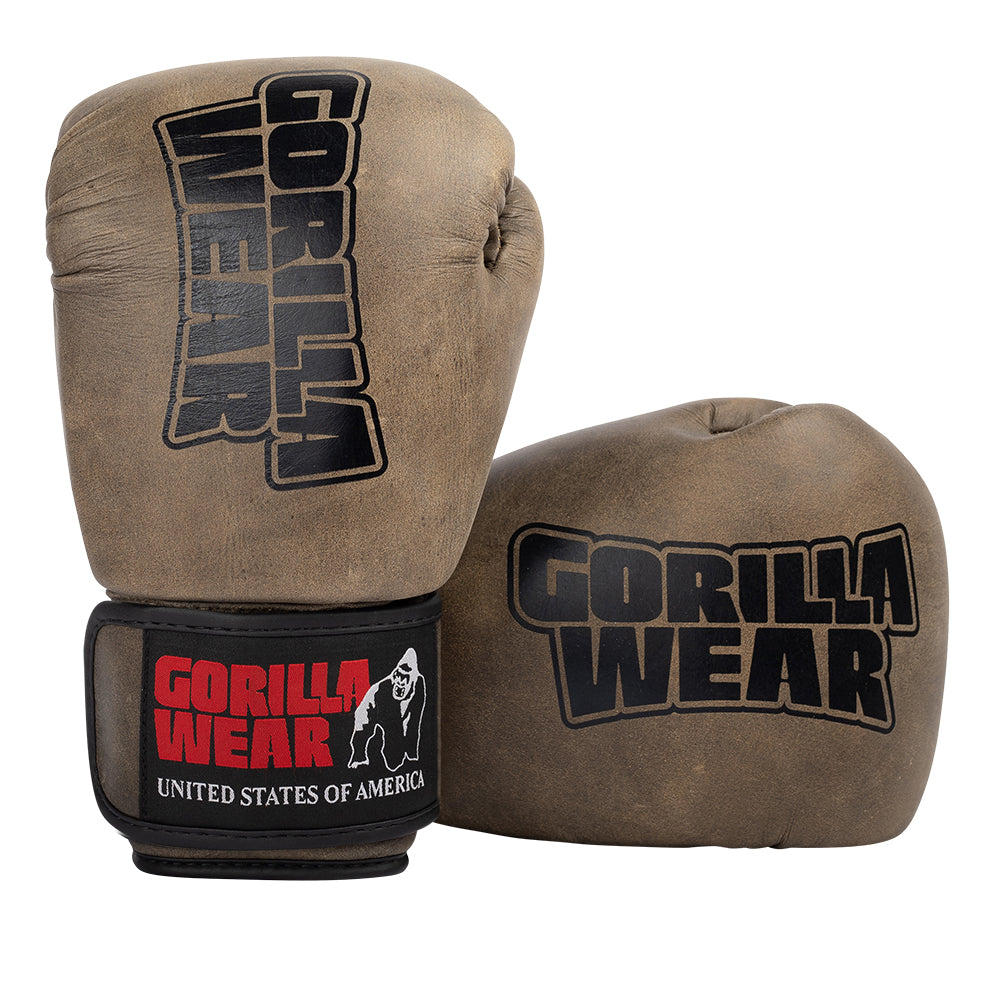 Gorilla Wear Yeso Boxing Gloves - Vintage Brown