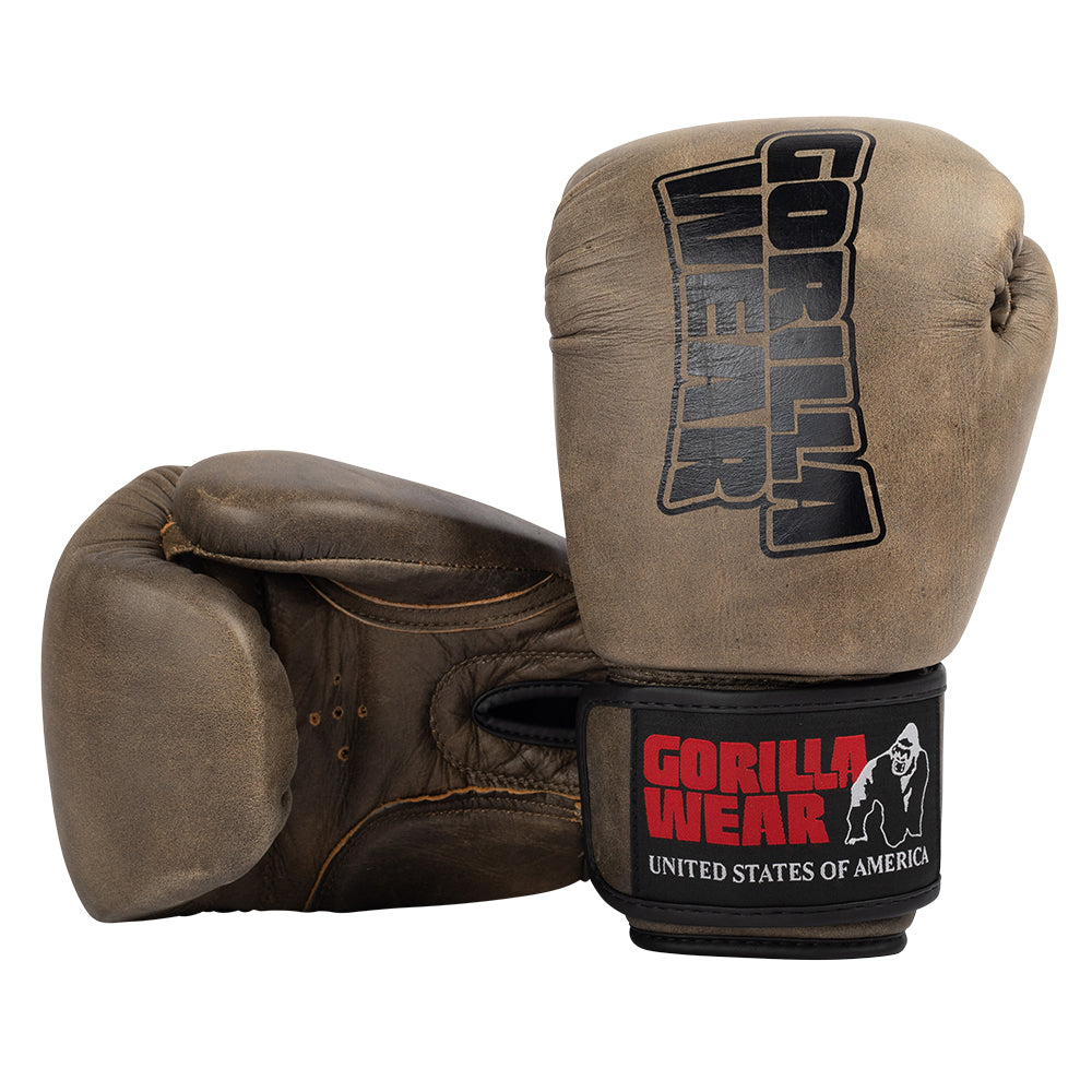 Gorilla Wear Yeso Boxing Gloves - Vintage Brown