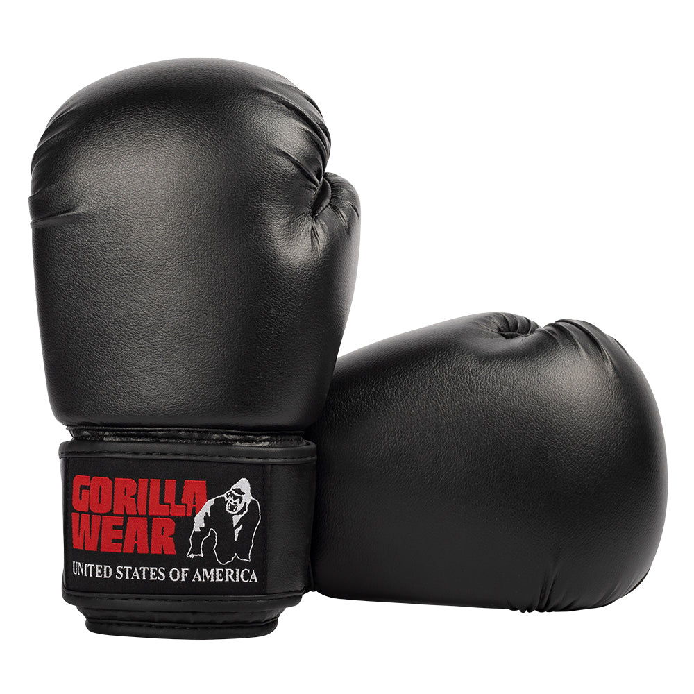 Gorilla Wear Mosby Boxing Gloves - Musta