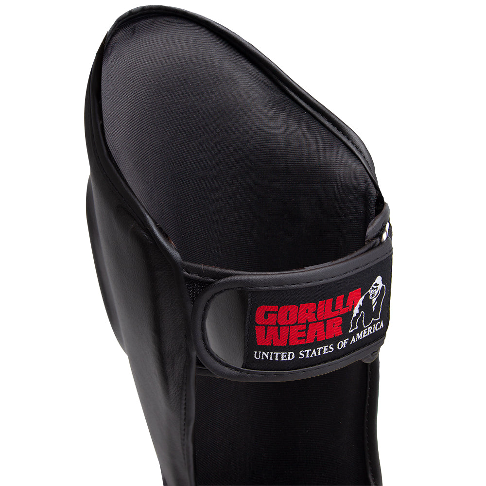Gorilla Wear Mosby Shin Guards - Musta