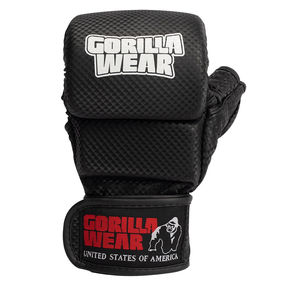 Gorilla Wear Ely MMA Sparring Gloves - Musta