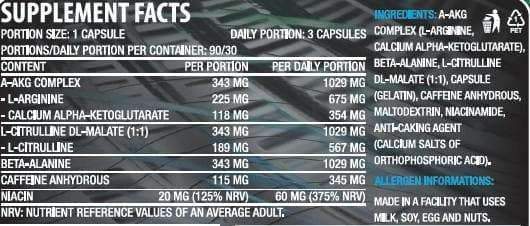 All Sports Labs X-PUMP - 90 kapselia