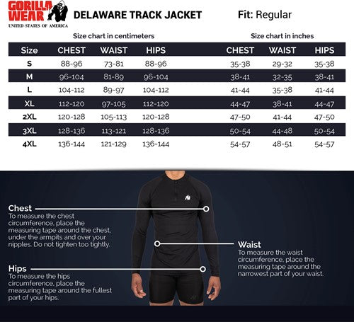 Gorilla Wear Delaware Track Jacket - Kaikki värit